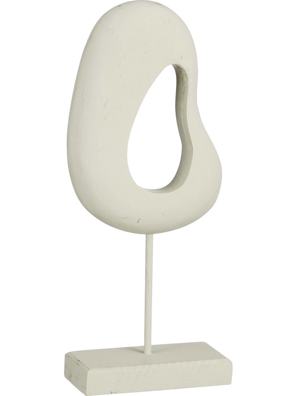 Mica Decorations Dekofigur Mica Dekorationobjekt Pastina off white Mangoholz