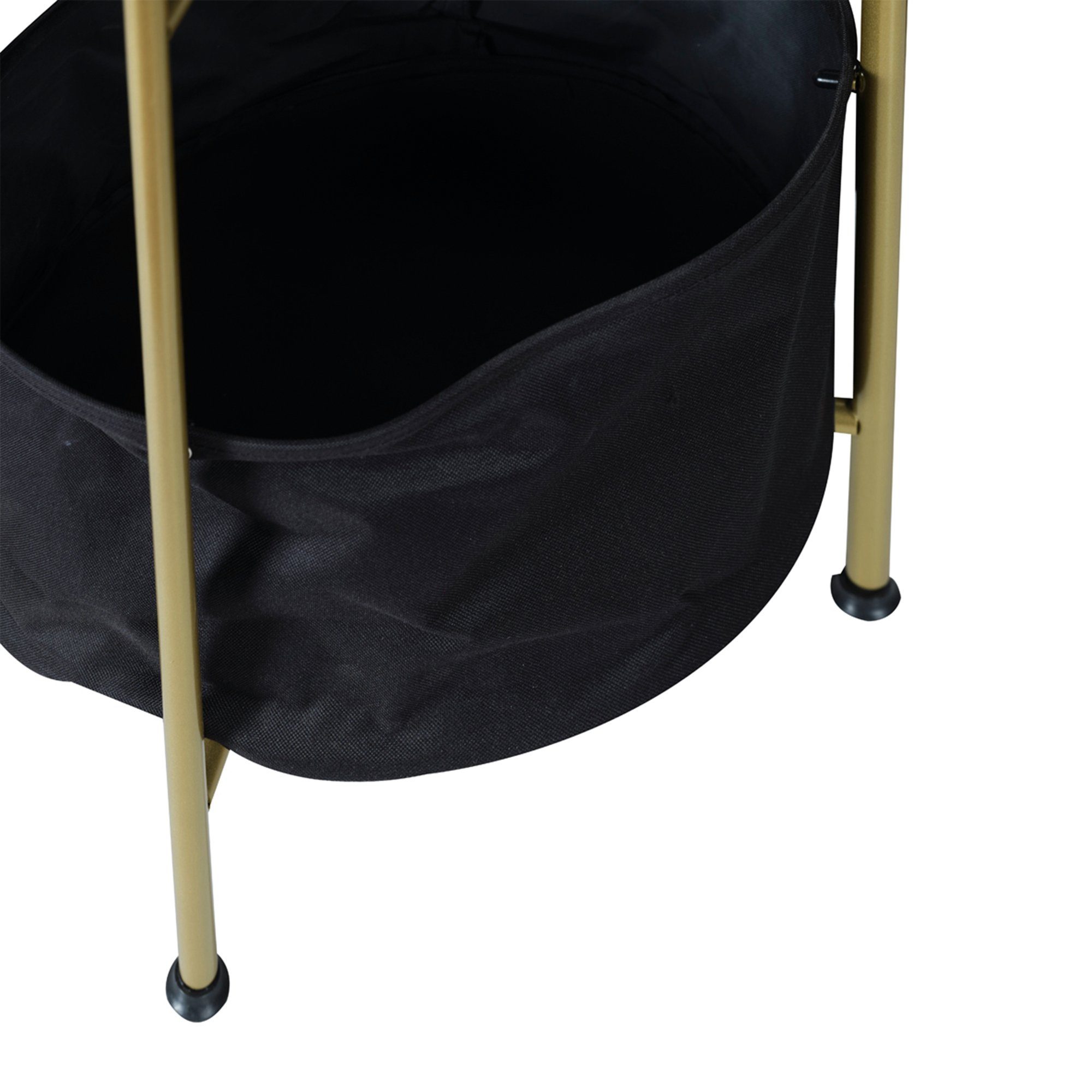 | Marmor 59x47cm | Marmor Marmor Kaffetisch en.casa Schwarz/Gold »Suonenjoki« Gold Schwarz Beistelltisch, Schwarz/Gold