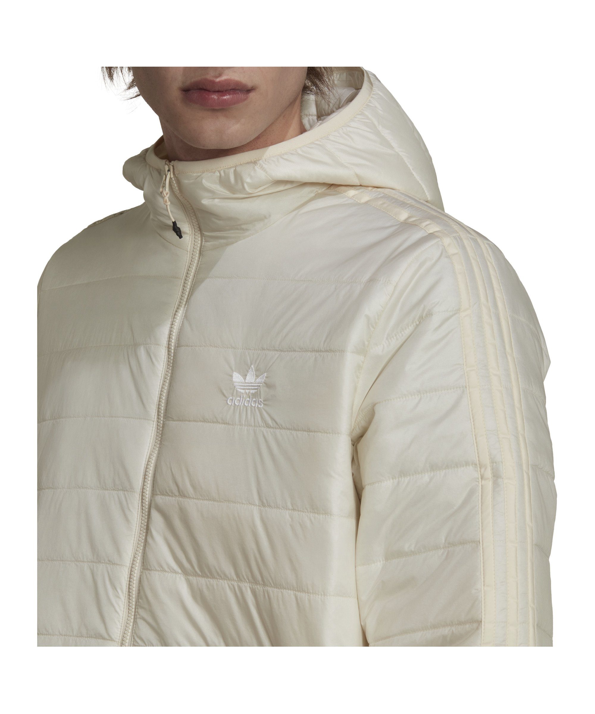 adidas Originals Sweatjacke adidas Originals Puff Kapuzenjacke Weiß Polyamid