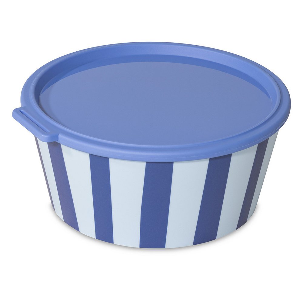 KOZIOL Aufbewahrungsschüssel NORA BOX 2,2l STRIPES Schale 2,2l mit Deckel, Kunststoff, (1-tlg)