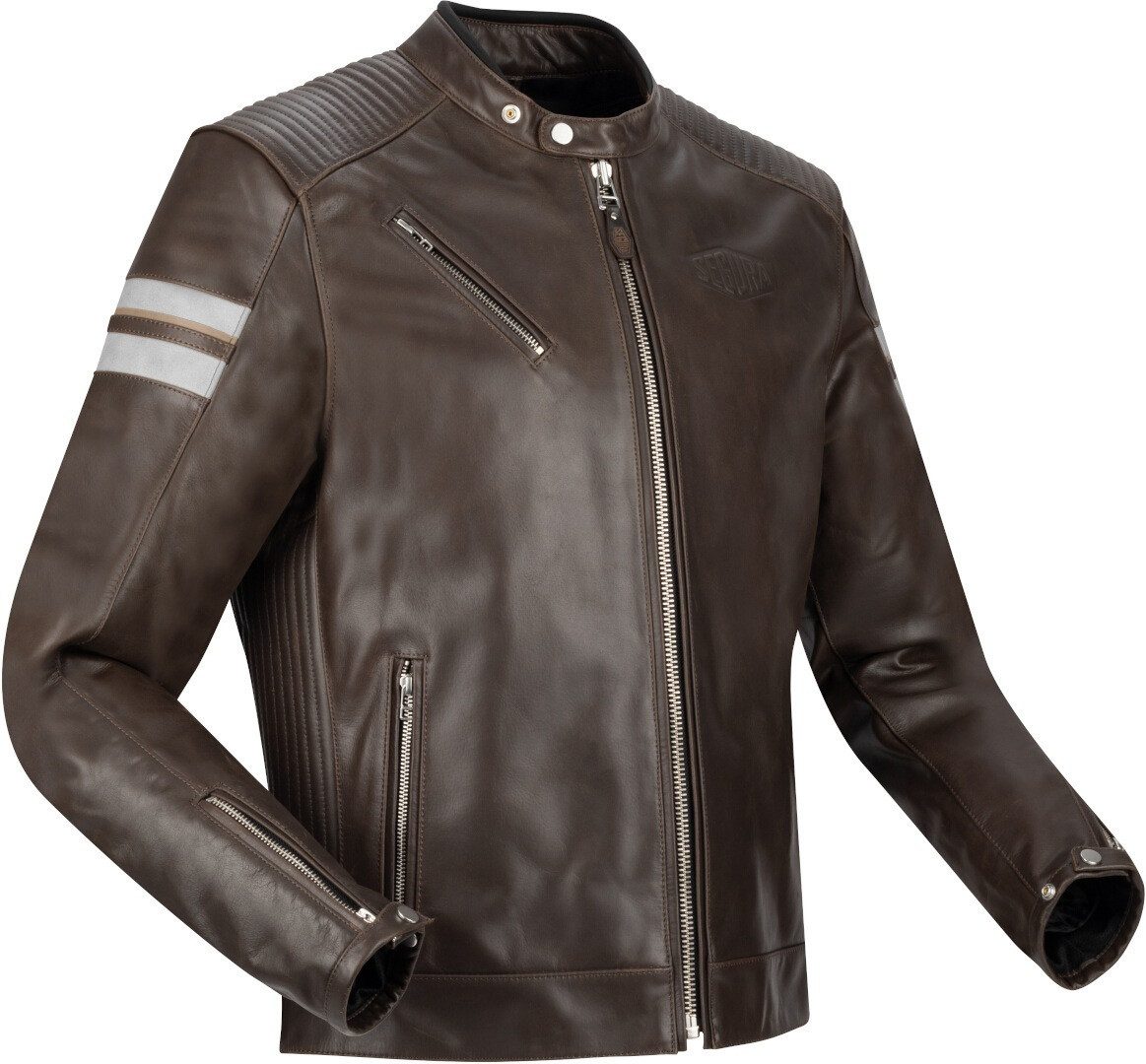 Segura Motorradjacke Romeo Motorrad Lederjacke herausnehmbares Innenfutter