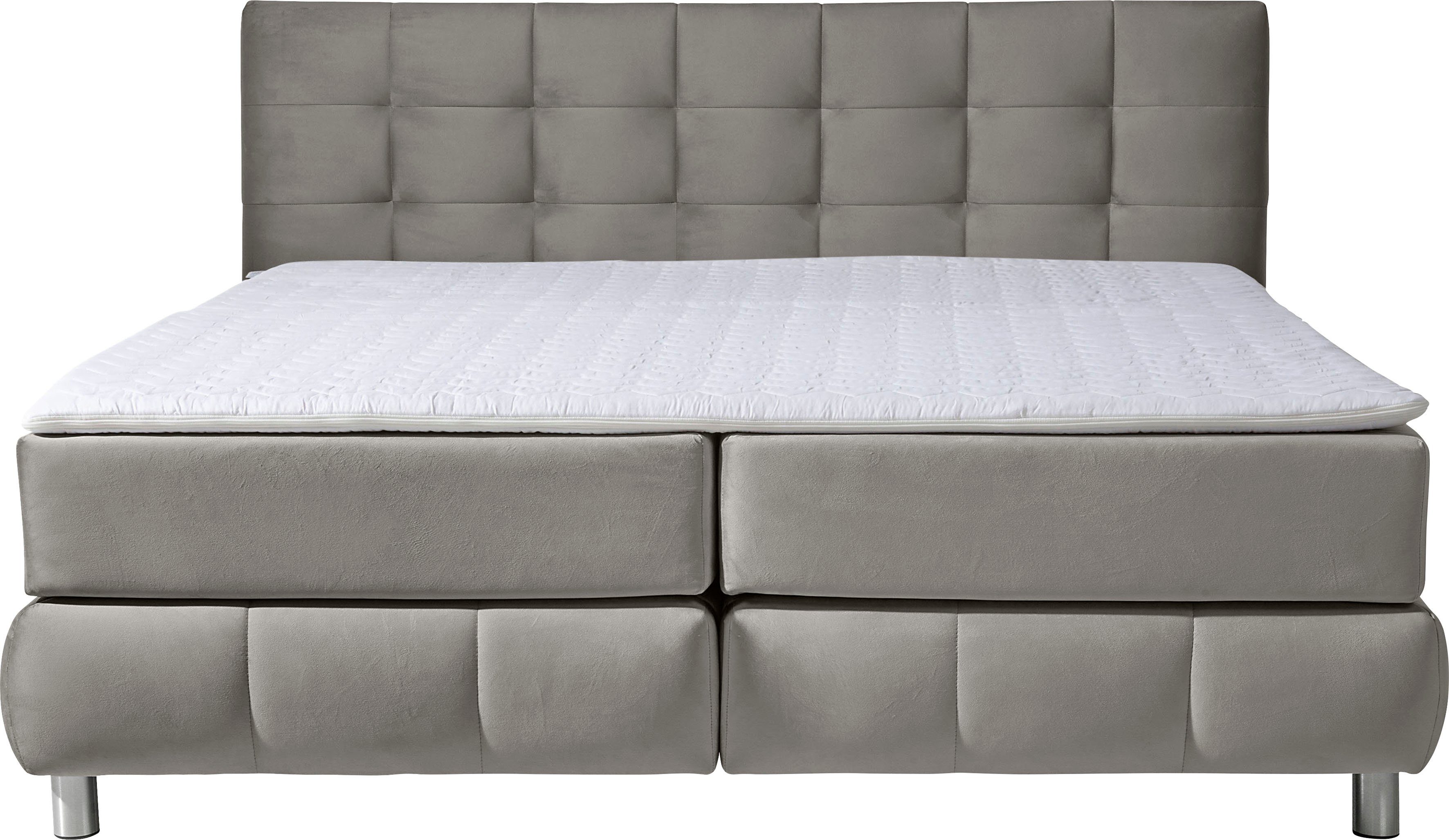 Home affaire Boxspringbett Salo, incl. Topper, 6 Breiten, 2 Härtegrade, TFK auch in Härtegrad 4