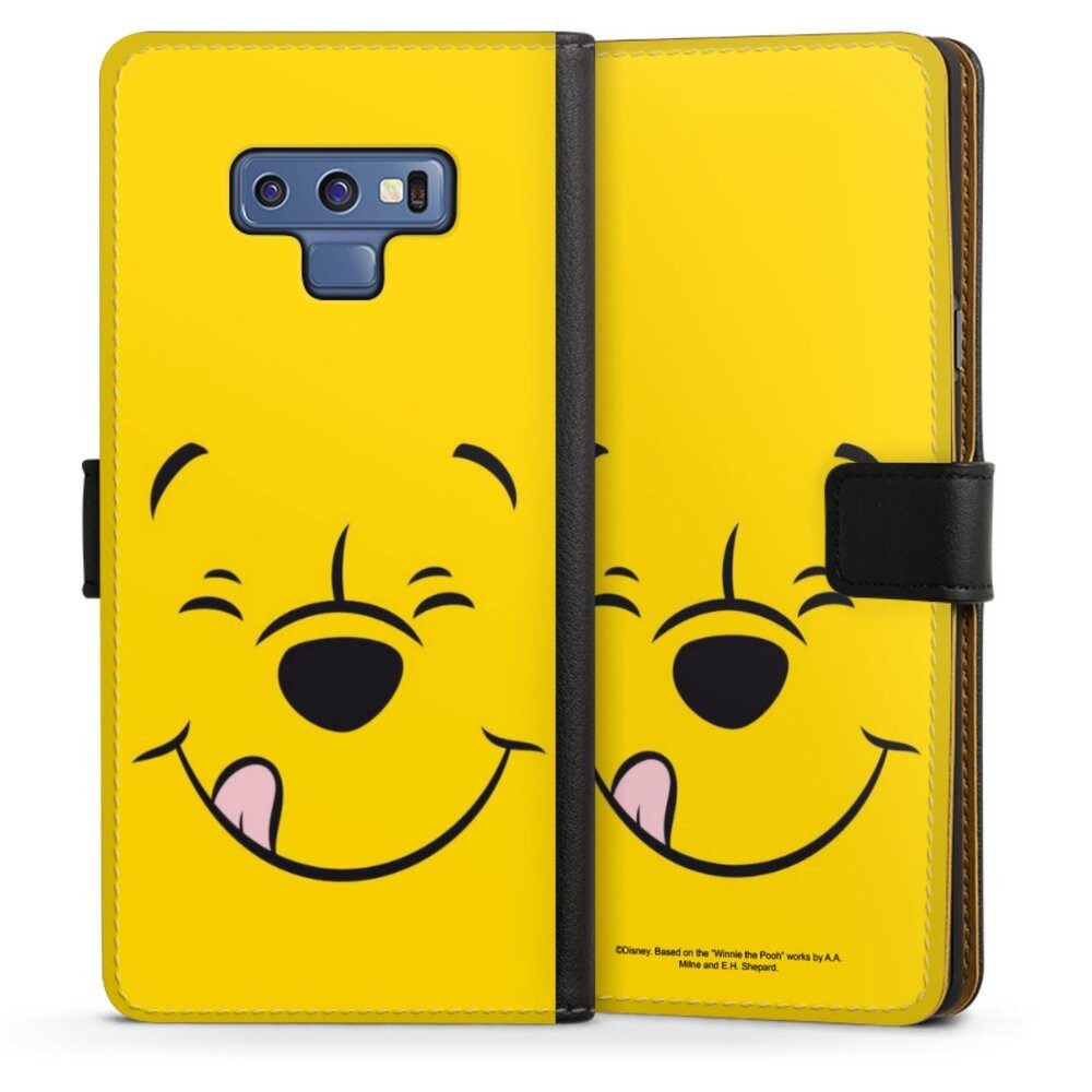 DeinDesign Handyhülle Winnie Puuh Offizielles Lizenzprodukt Disney Puuh Closeup, Samsung Galaxy Note 9 Hülle Flip Case Klapphülle Handytasche Leder