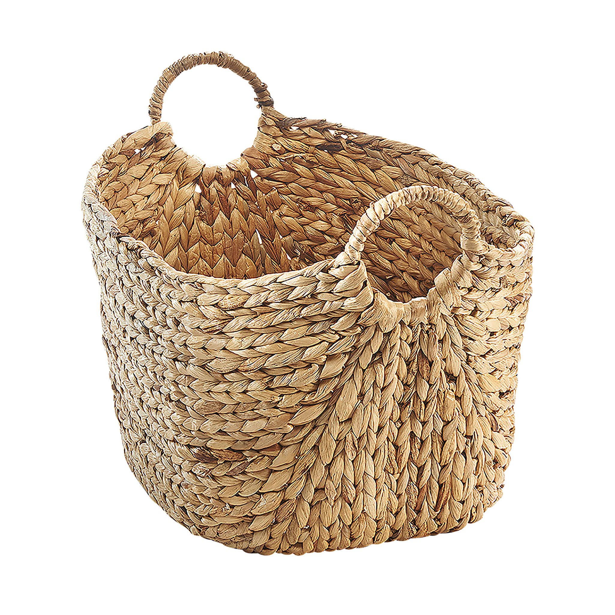 Kobolo Aufbewahrungskorb Korb aus Wasserhyazinthe mit Griffen 56x40x41cm (5 günstig online kaufen