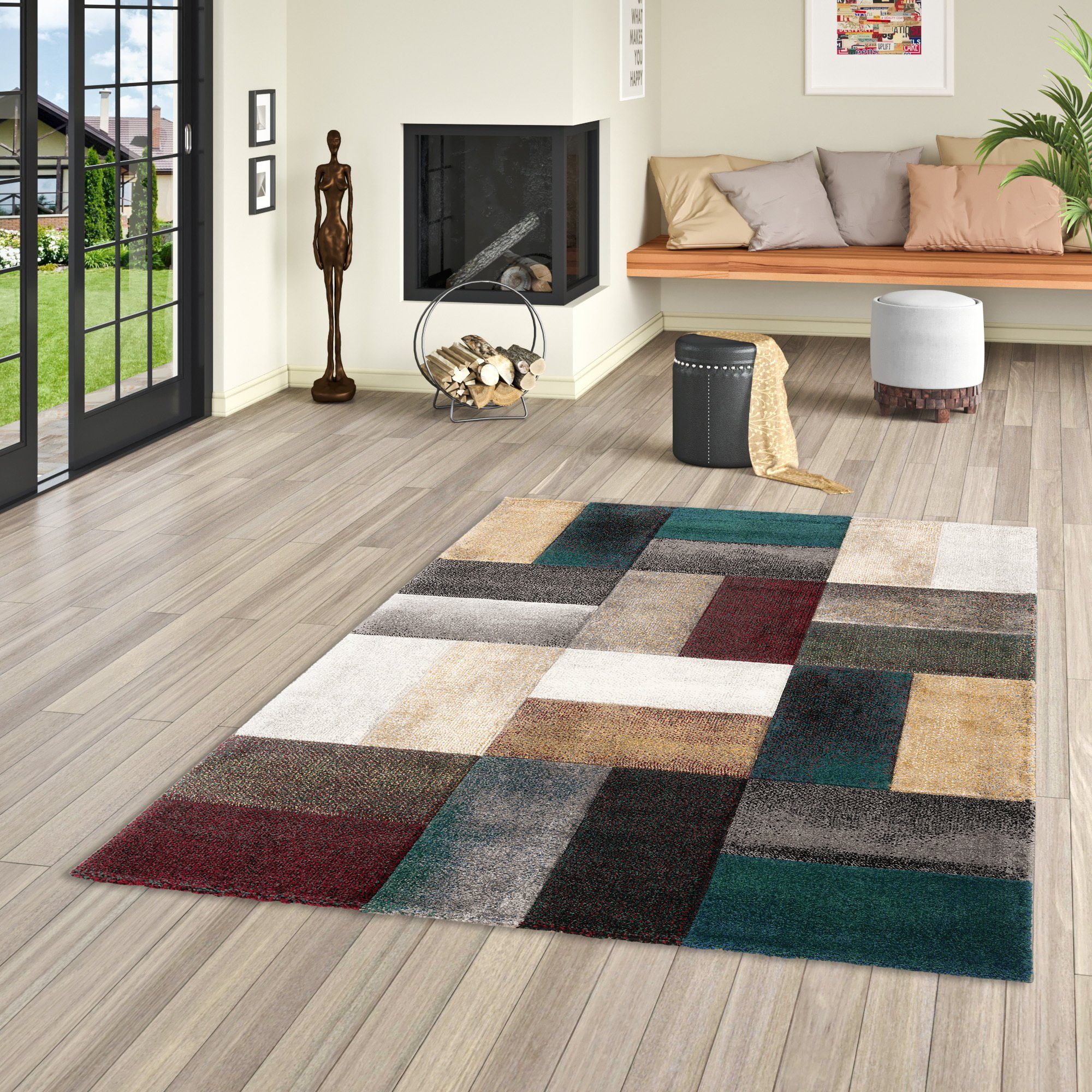 Pergamon Designteppich Designer Teppich Maui Modern Trend, Rechteckig, Höhe günstig online kaufen