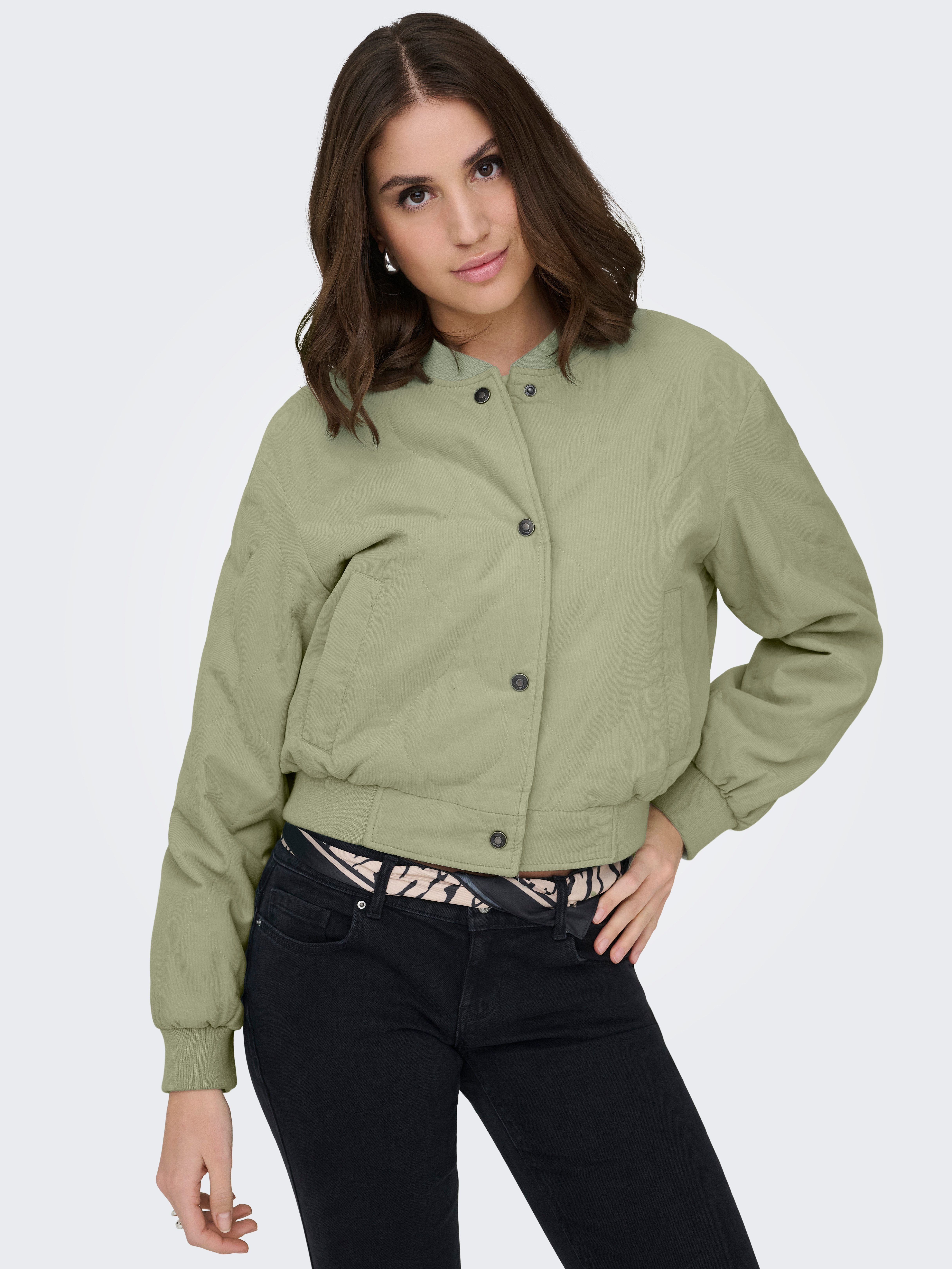 ONLY Cordjacke ONLSAP CORDUROY BOMBER CC OTW gesteppte Details