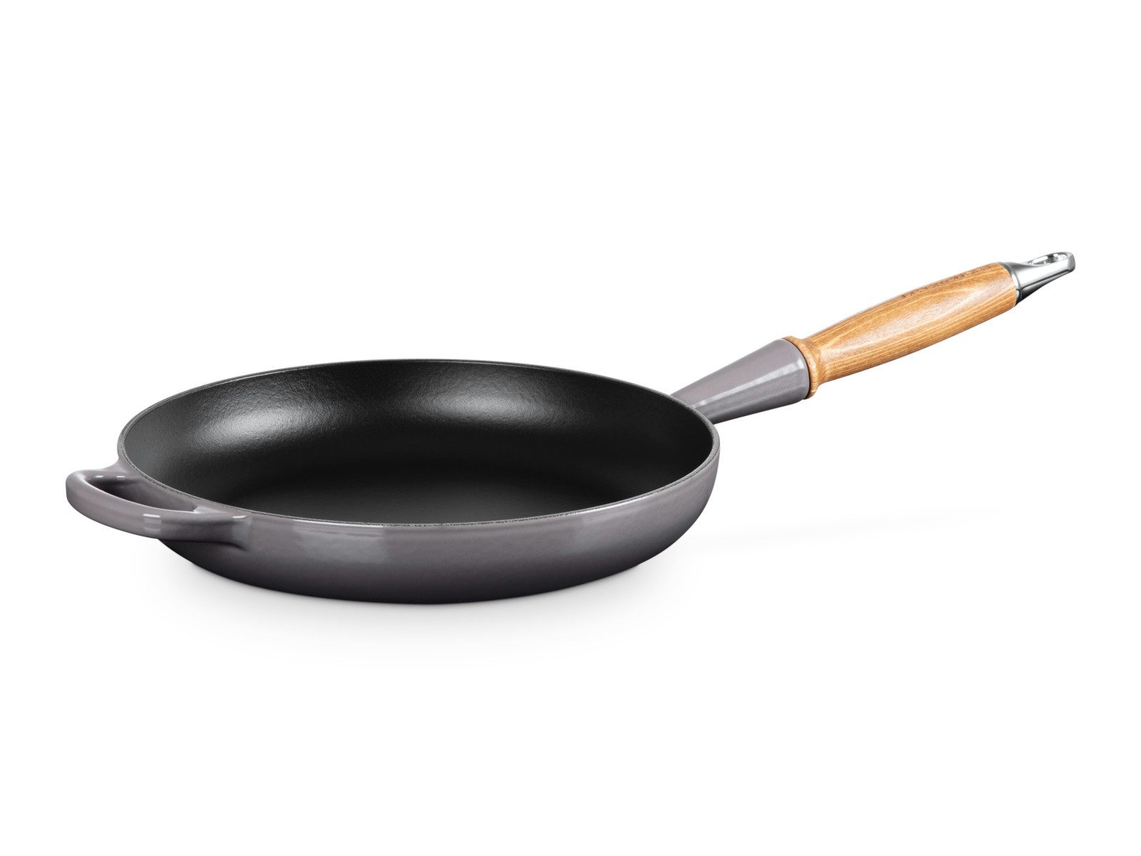 LE CREUSET Bratpfanne Brat- und Servierpfanne Signature mit Holzgriff flint 26cm