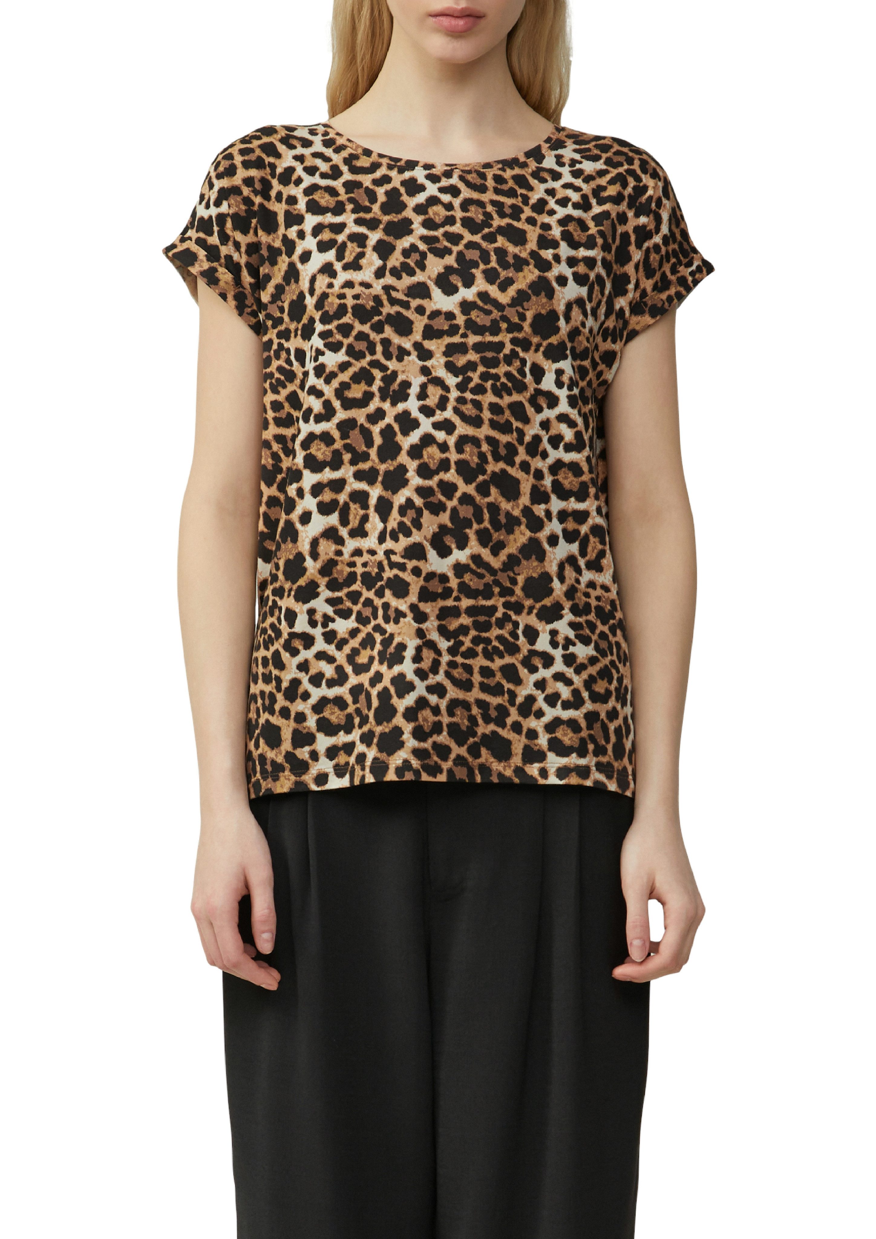 QS T-Shirt mit All-Over Print günstig online kaufen