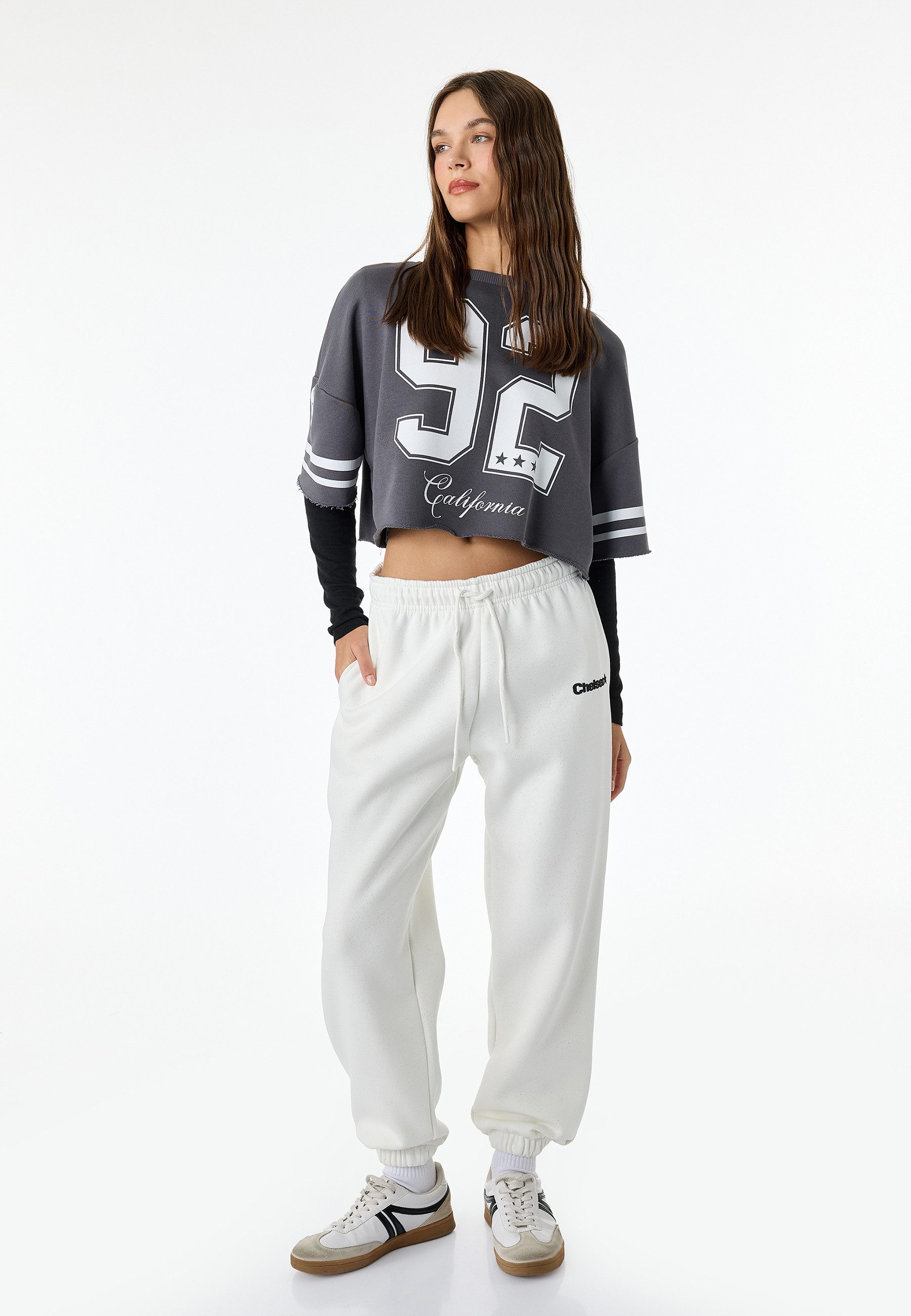 Koton Jogginghose Koton Glitzer Jogginghosen Relaxed Fit