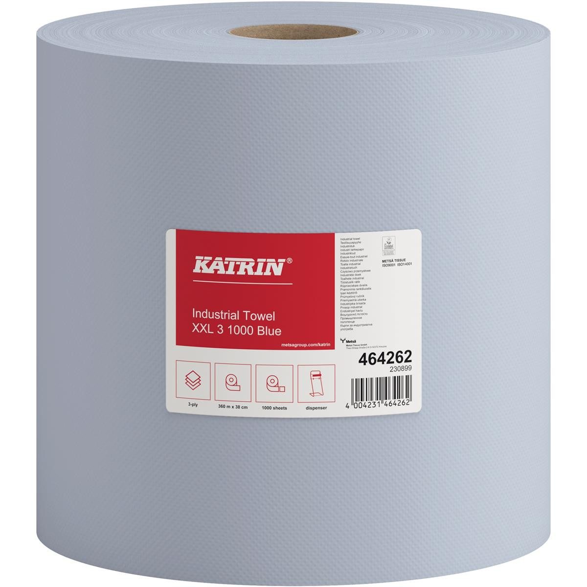 Metsä Tissue Papierküchenrolle Katrin Putzrolle XXL3 blue 464262 3lagig 1.000Blatt