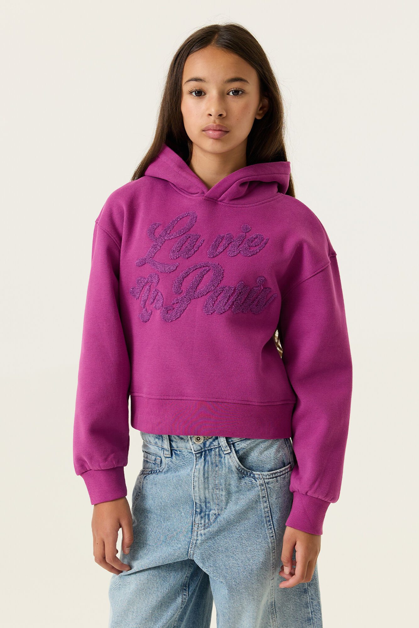 Garcia Sweatshirt für Mädchen, in Kurzform, mit Kapuze