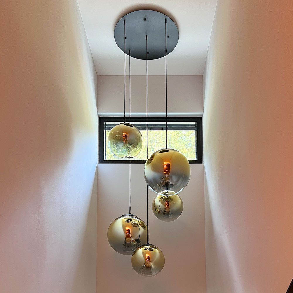 s.luce Pendelleuchte Galerieleuchte Progress 3-flammig oder 5-flammig Gold