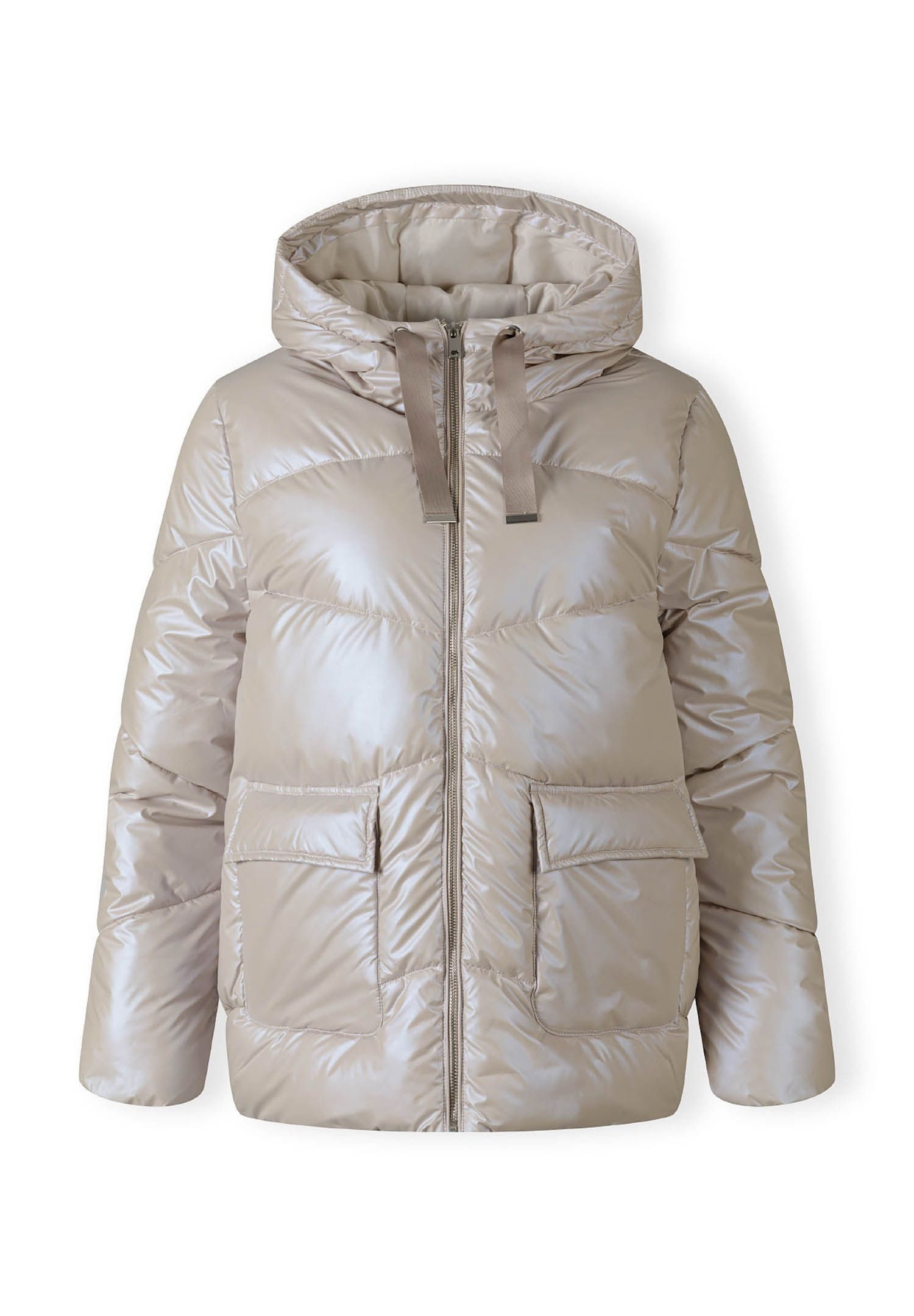 Respect Winterjacke Kurze Steppjacke mit Kapuze und Druckknopftaschen (XS-X günstig online kaufen