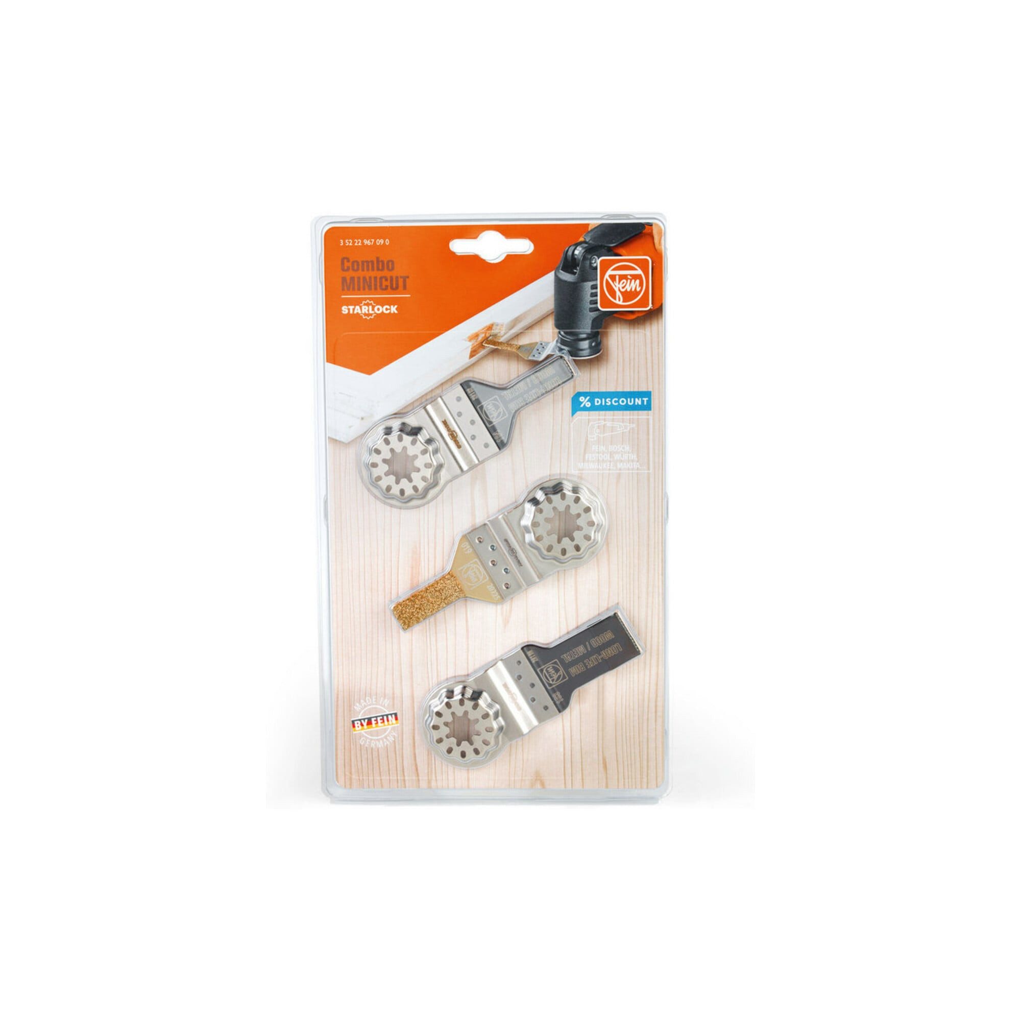 Fein Feile Fein Combo Starlock MINI CUT 3-teilig