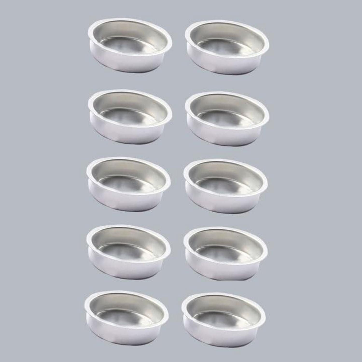 LuxusKollektion Kerzentülle Kerzenhalter Stabkerzen Silber Ø 41,2mm 10er-Set (10 St)