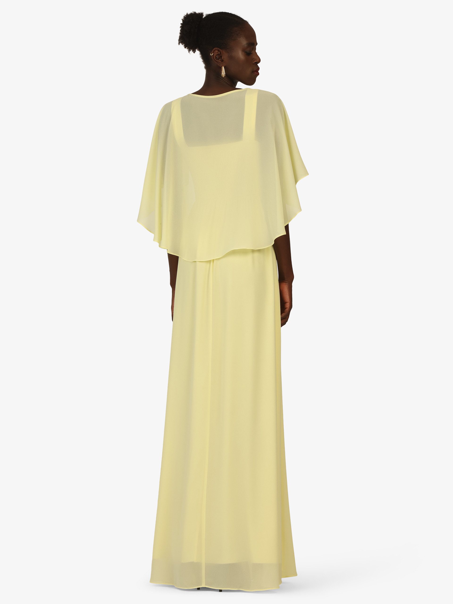 Kraimod Abendkleid mit Chiffon-Cape und V-Ausschnitt