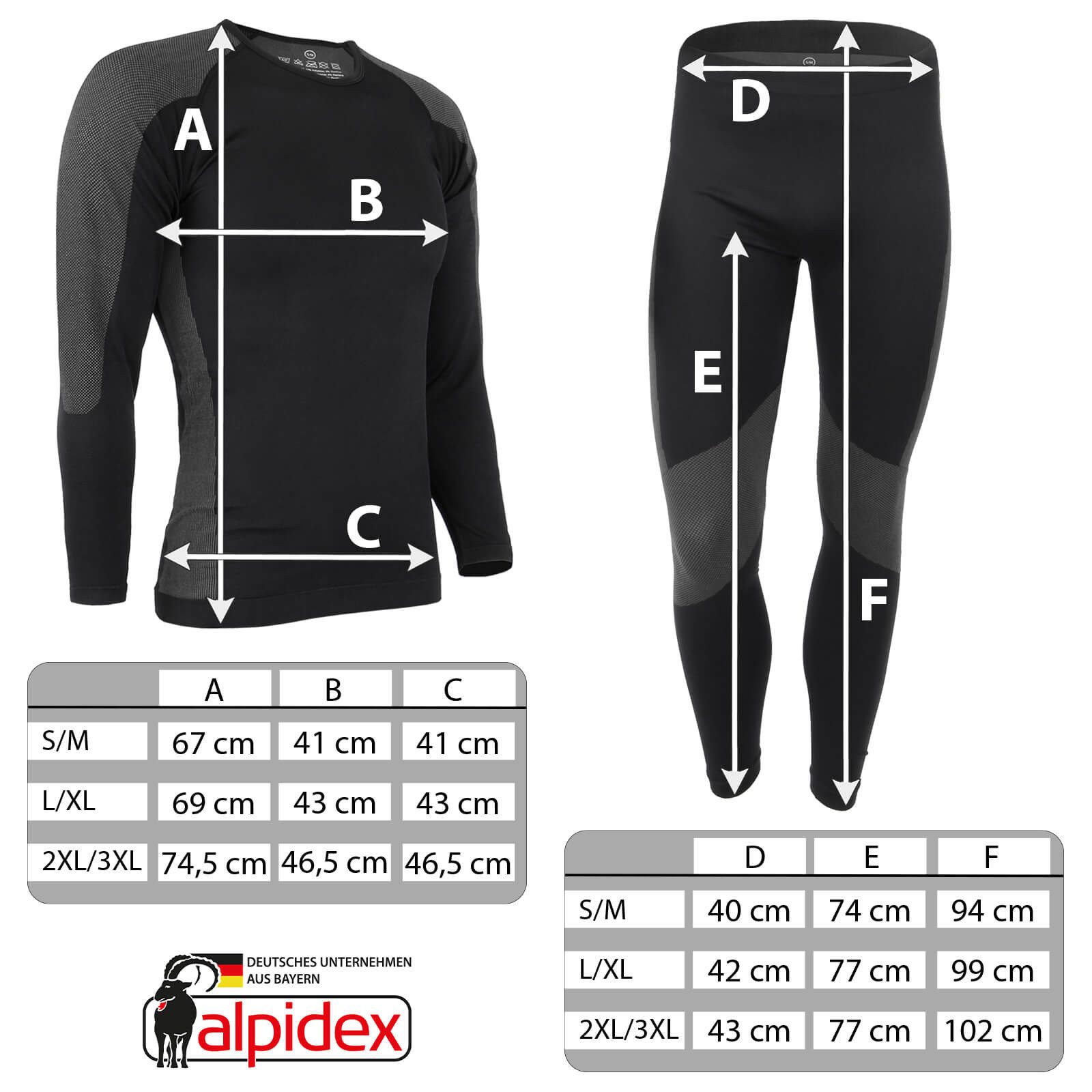 ALPIDEX Thermounterwäsche-Set ALPIDEX Herren Funktionsunterwäsche – Bild 5 von 5