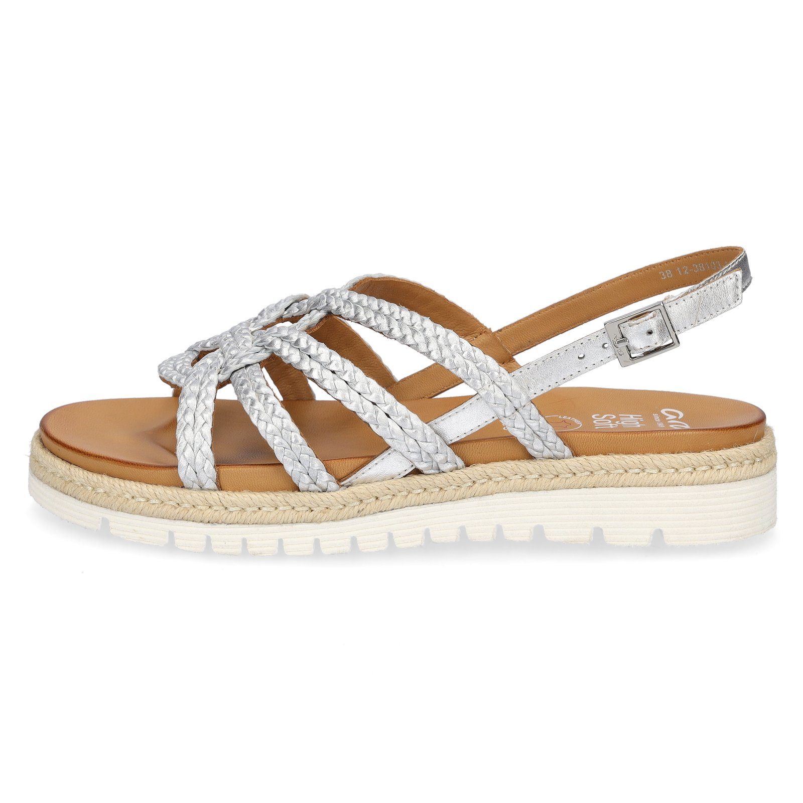 Sandale Sandale Damen Leder grau 048215 Ara Ara silber