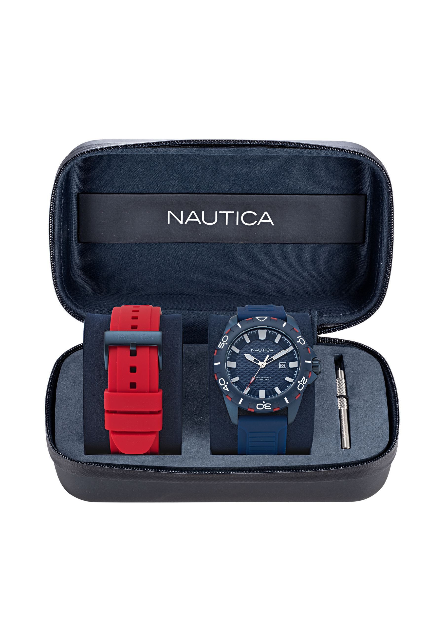 NAUTICA Quarzuhr NSR, (1-tlg), Quarz-Analoguhr