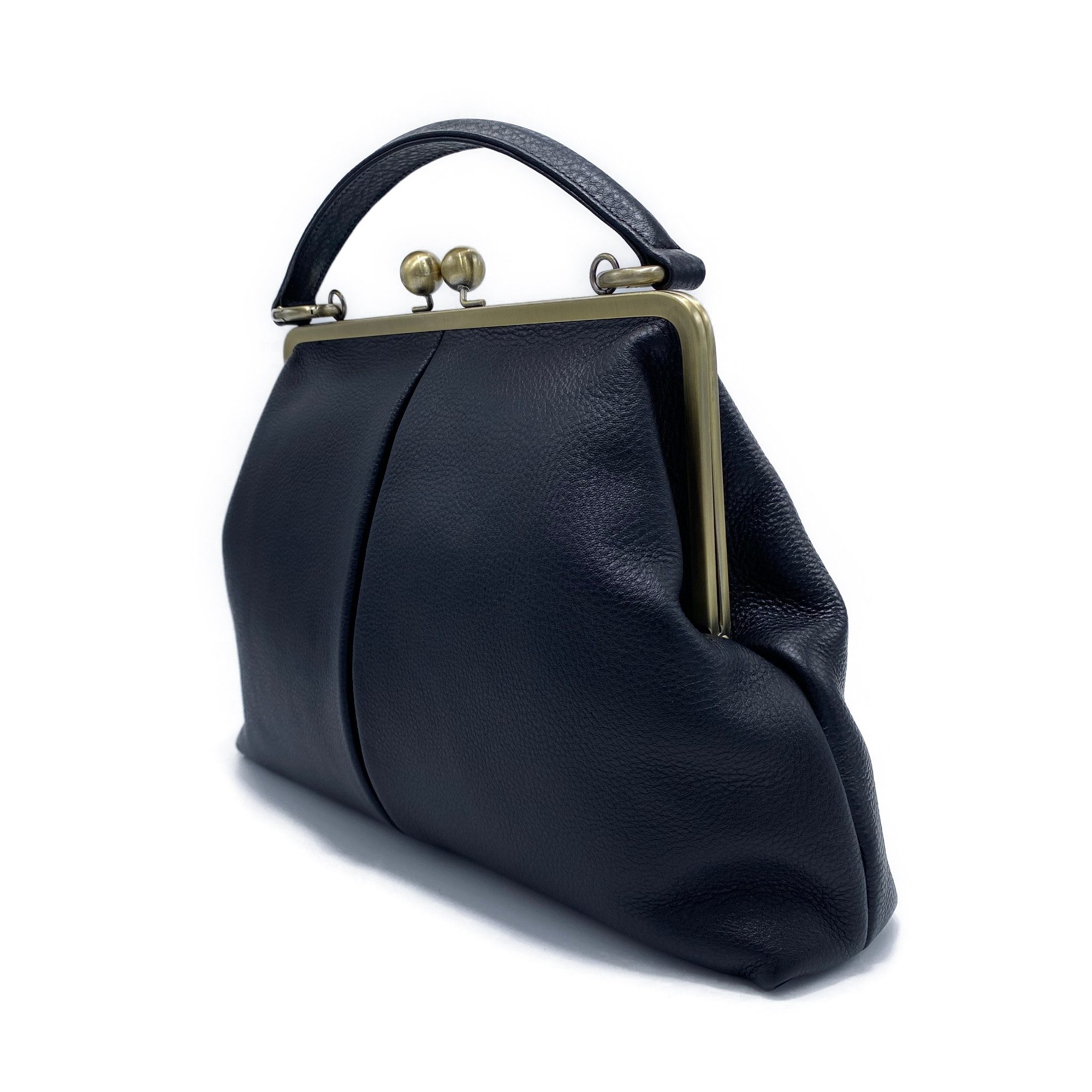 Taschenkinder Handtasche Handtasche Leder "Große Olive" Damentasche, Schultertasche, Vintage, Echtes Leder vom Rind, sehr weich und geschmeidig.