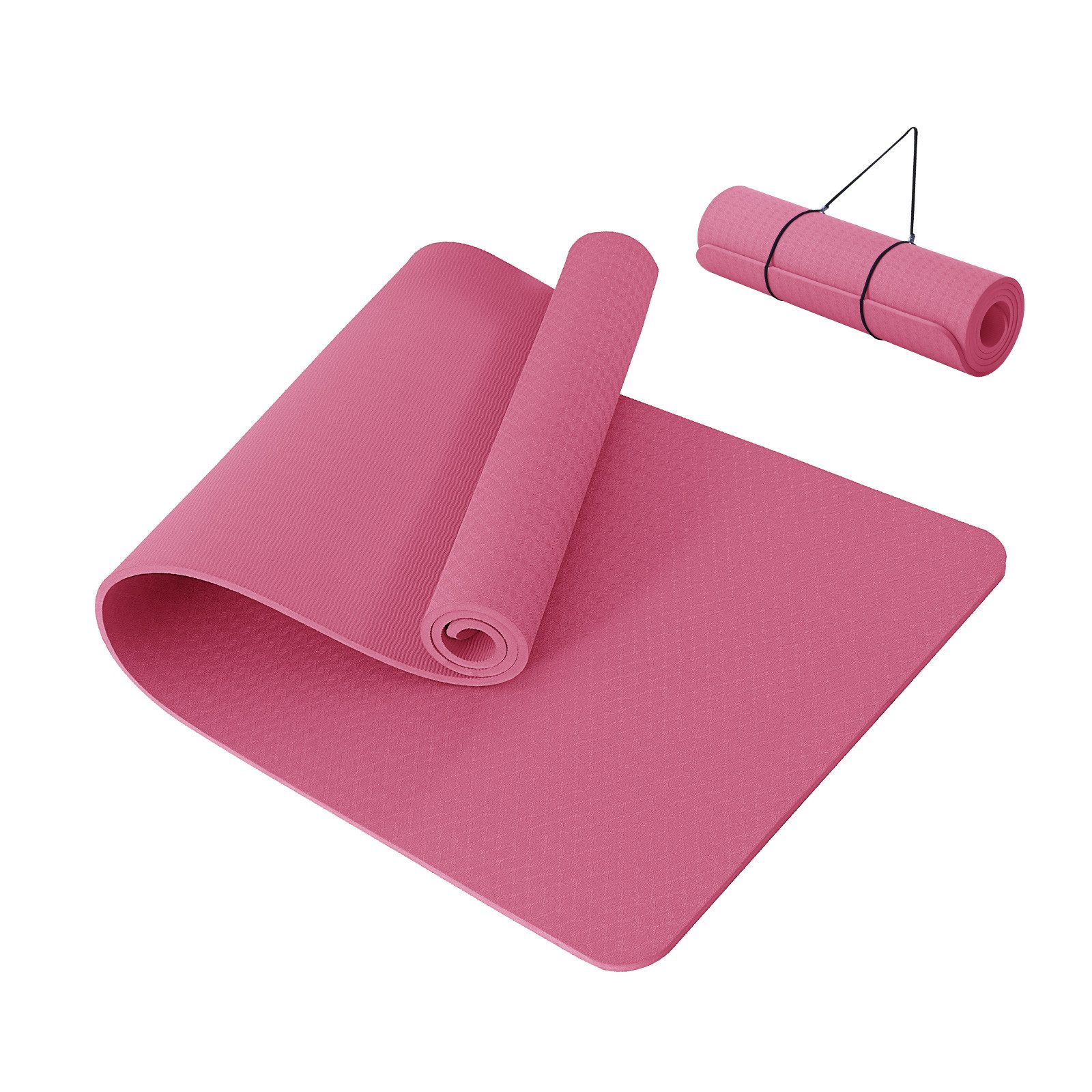 Good Nite Yogamatte Gymnastikmatten mit Tragegurt – 10 mm dick, 183x61 cm (1-St), rutschfest, komfortabel, 183x61x1 cm