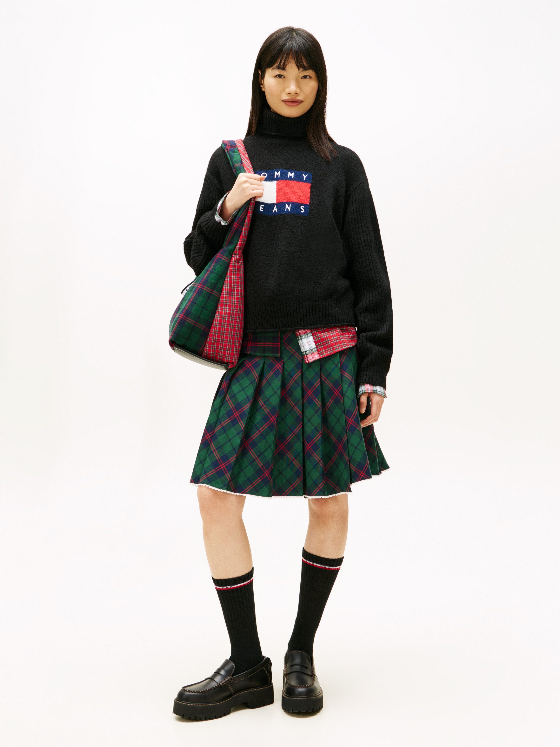 Tommy Jeans Rollkragenpullover TJW TURTLENECK FLAG SWEATER EXT