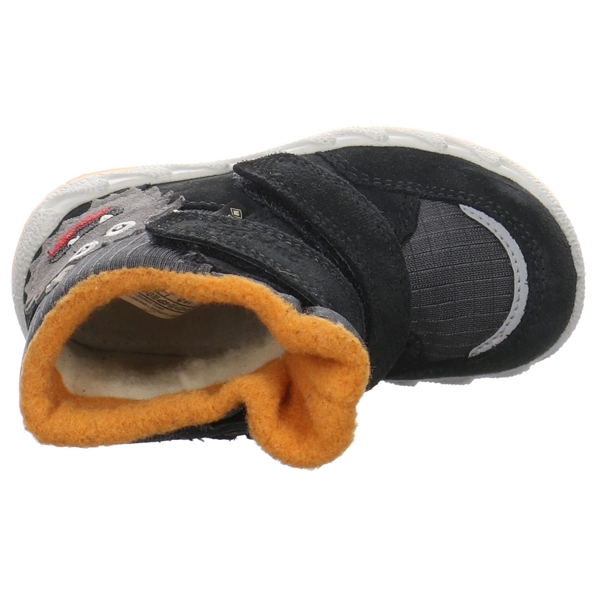 Superfit Baby Icebird Lauflernschuh grau Leder-/Textilkombination Krabbelschuhe Lauflernschuhe Boots gelb