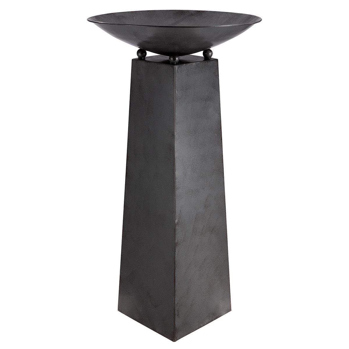 MF Dekoschale Metall Schalenständer Zuhause mit Baum und Herzmotiv in Grau Höhe 95cm (1 St) – Bild 5 von 5
