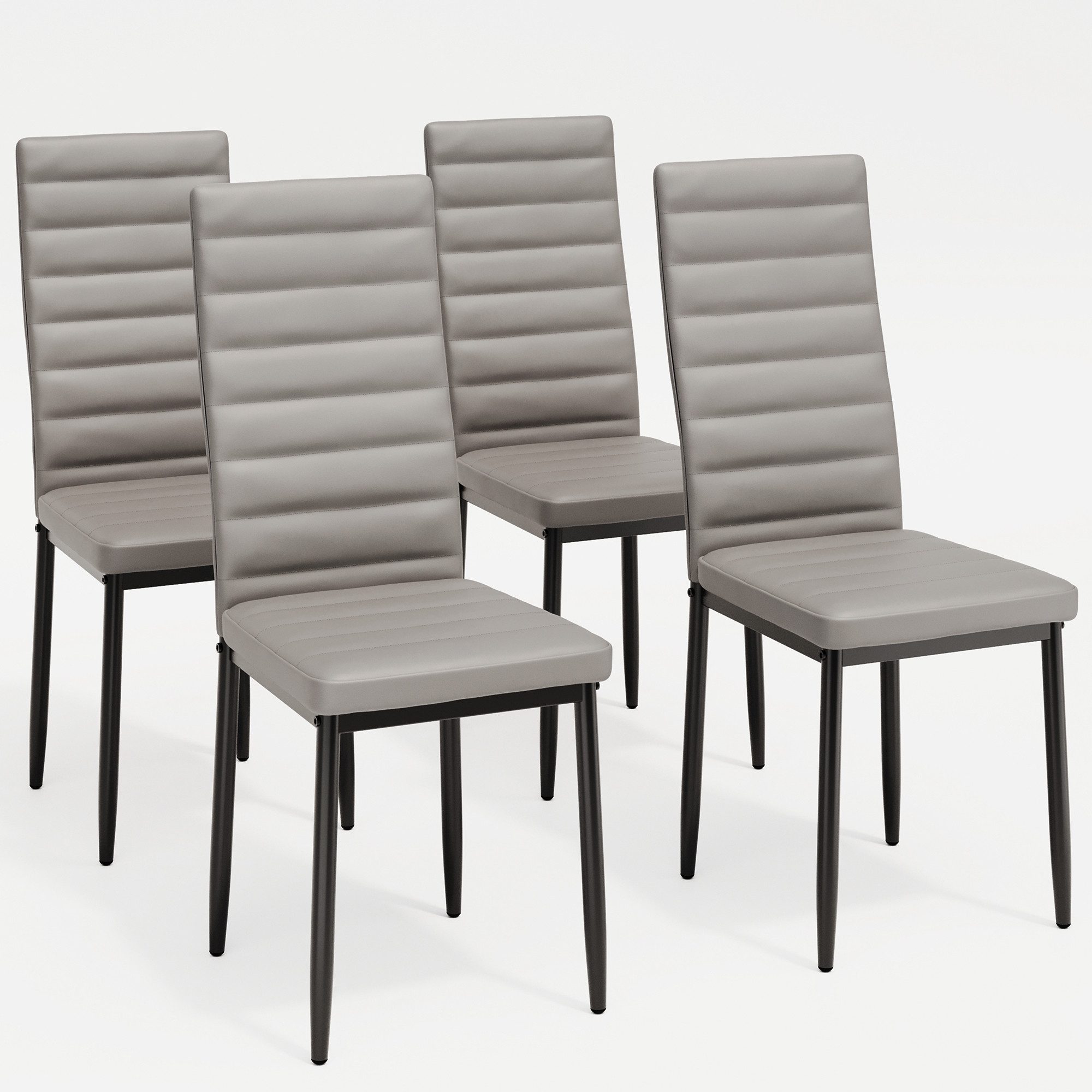 Blishom Esszimmerstuhl Esszimmerstühle 4er-Set, Küchenstuhl mit Gepolstert, 41x50x97 cm (4 St)