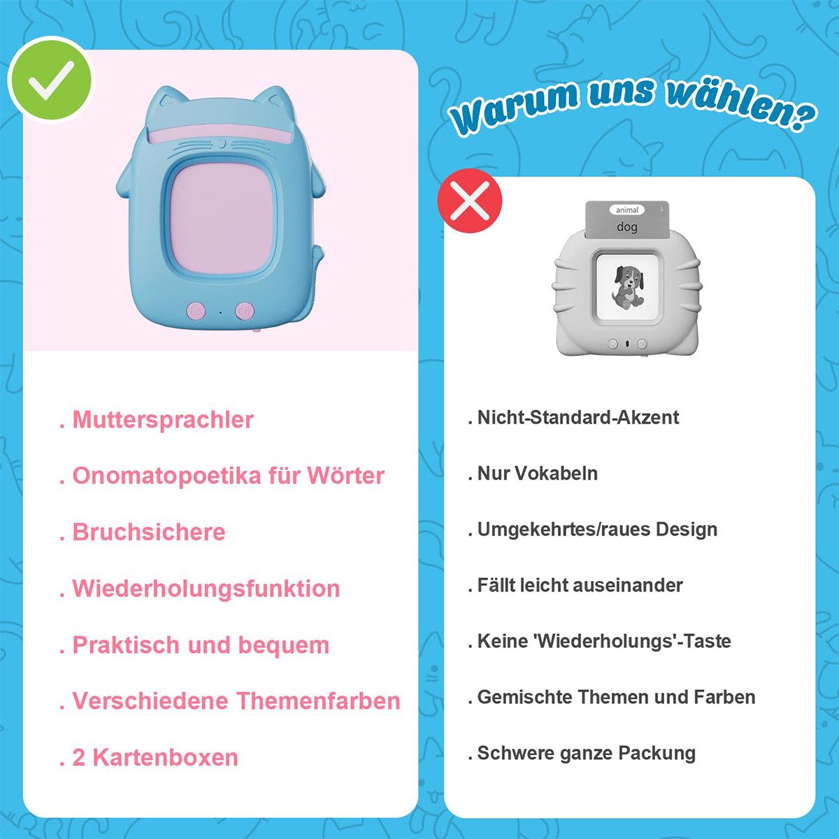 DOPWii Lernspielzeug Deutsch Englisch Lernkarten Lernspielzeug,112 Blätter günstig online kaufen