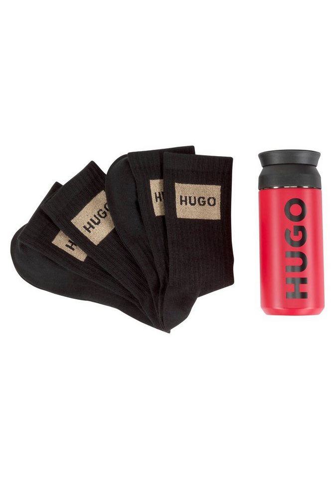 HUGO Socken 2P GIFTGADGET CC V W (Packung, 2er Pack) mit Logodruck