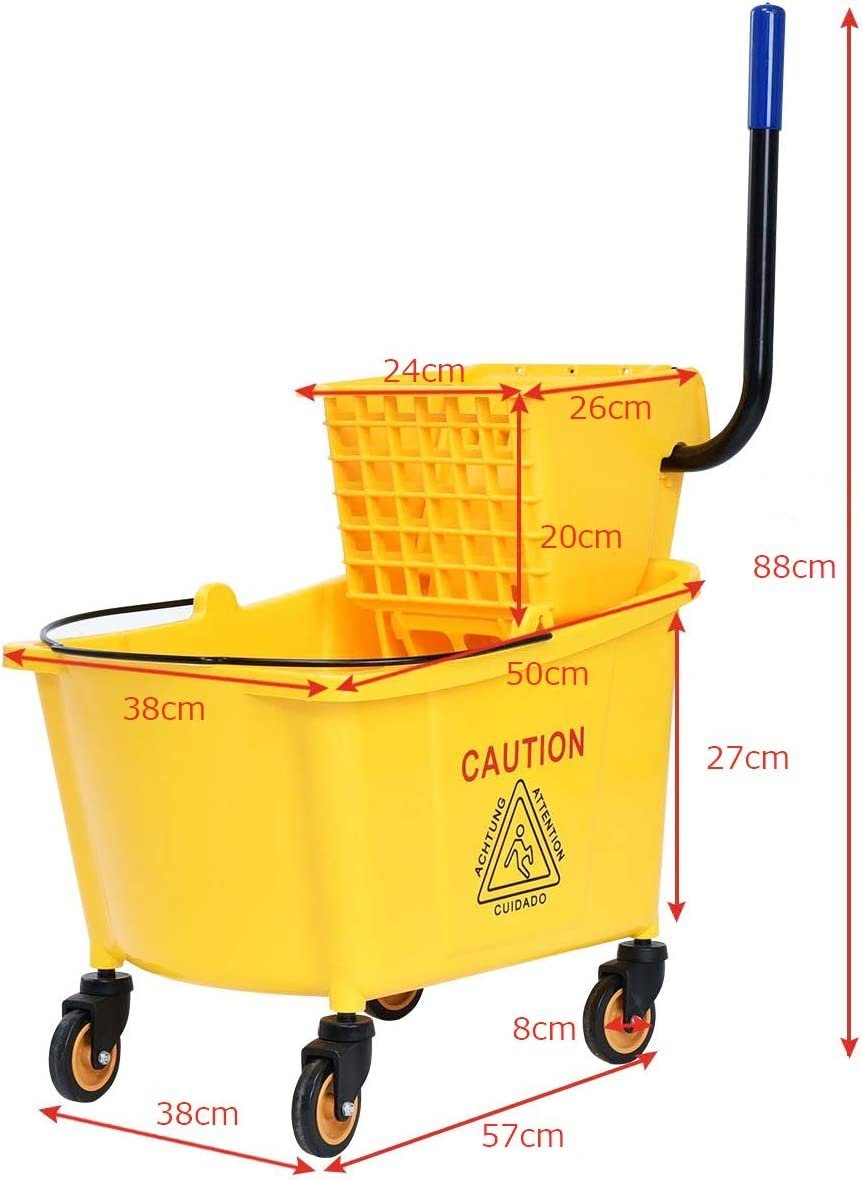 Ciieeo Wischeimer Rollen - 4 Stück Ersatzräder Für Wischmopp Eimer