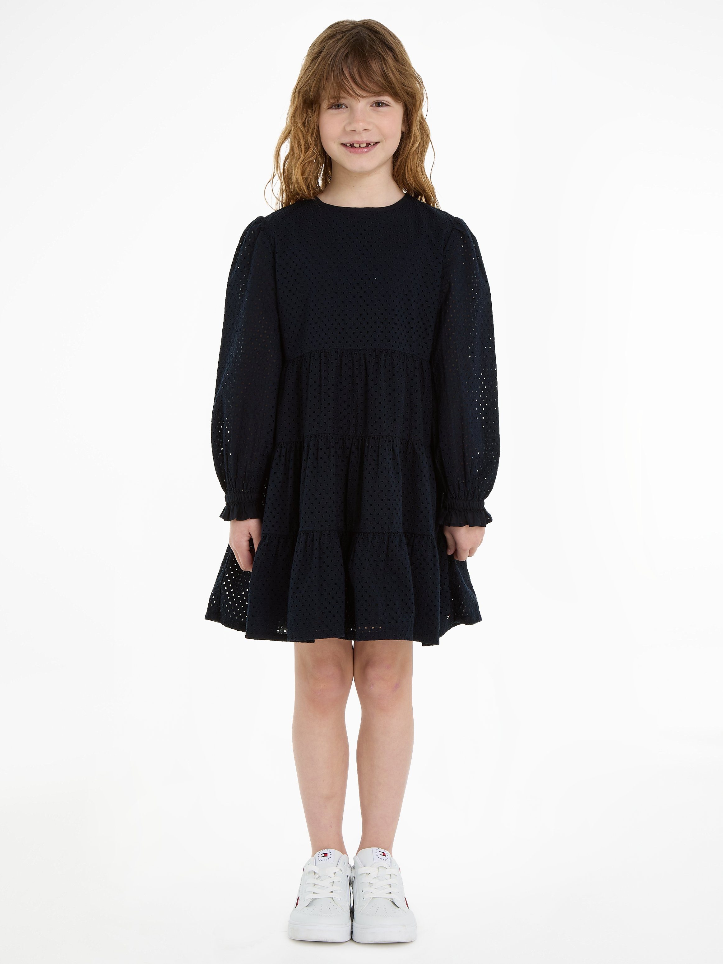 Tommy Hilfiger Volantkleid BRODERIE ANGLAISE DRESS günstig online kaufen