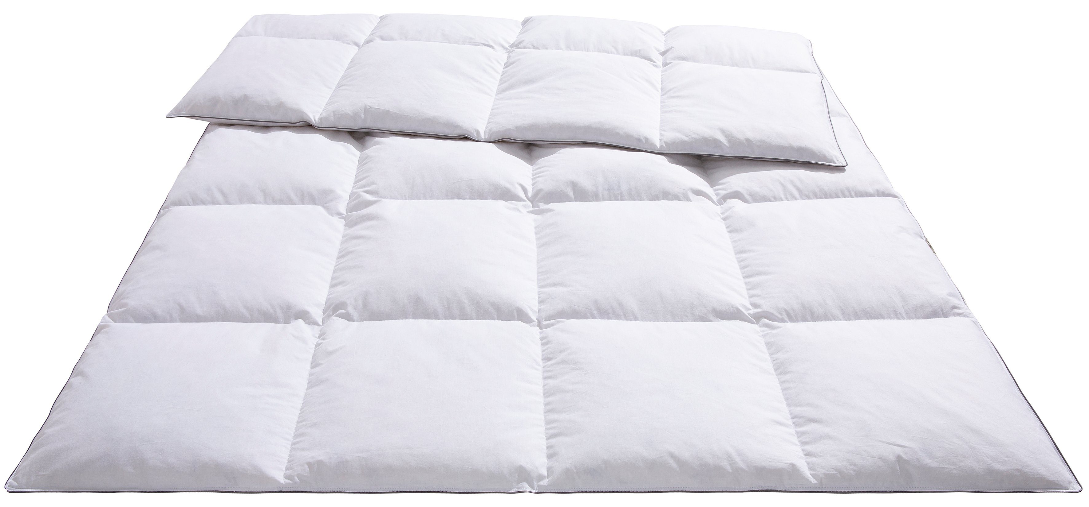 OTTO home Federbettdecke Forsakar, Bettdecke 135x200 cm, 155x220 cm und weitere Größen, Füllung: 100% Federn, Bezug: Baumwolle, Bettdecken, Sommer, Winter, Decke, Made in Germany, hautfreundlich