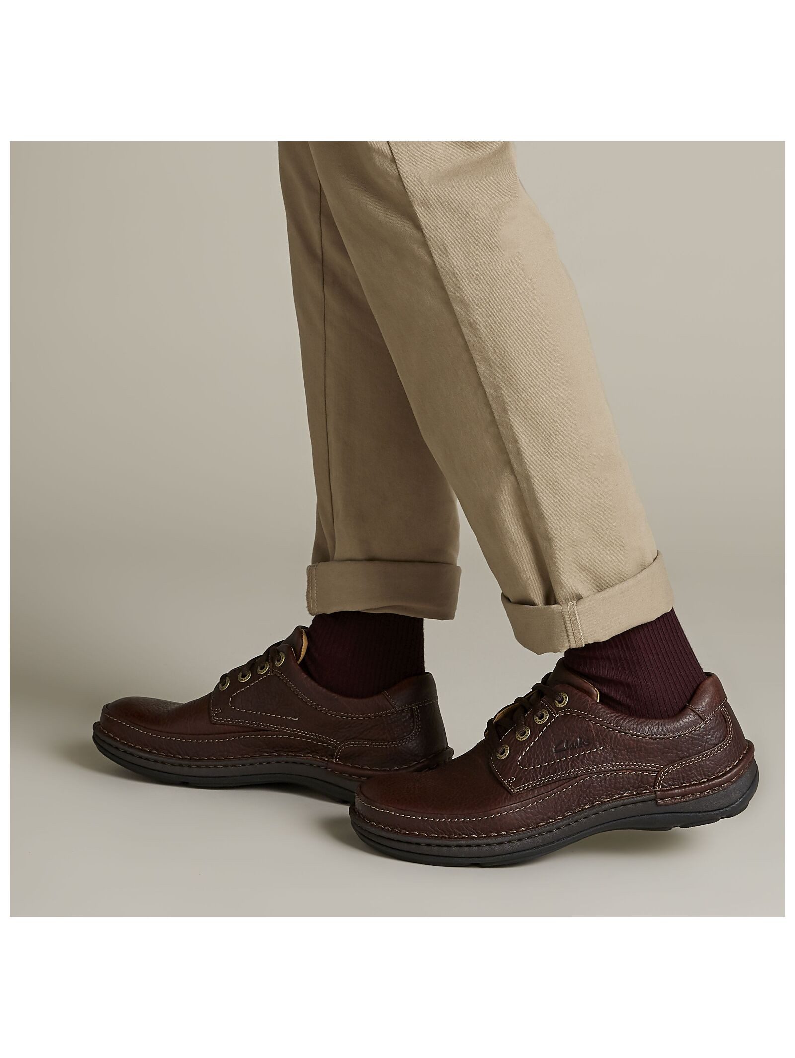 Clarks Halbschuhe Leder . Schnürschuh