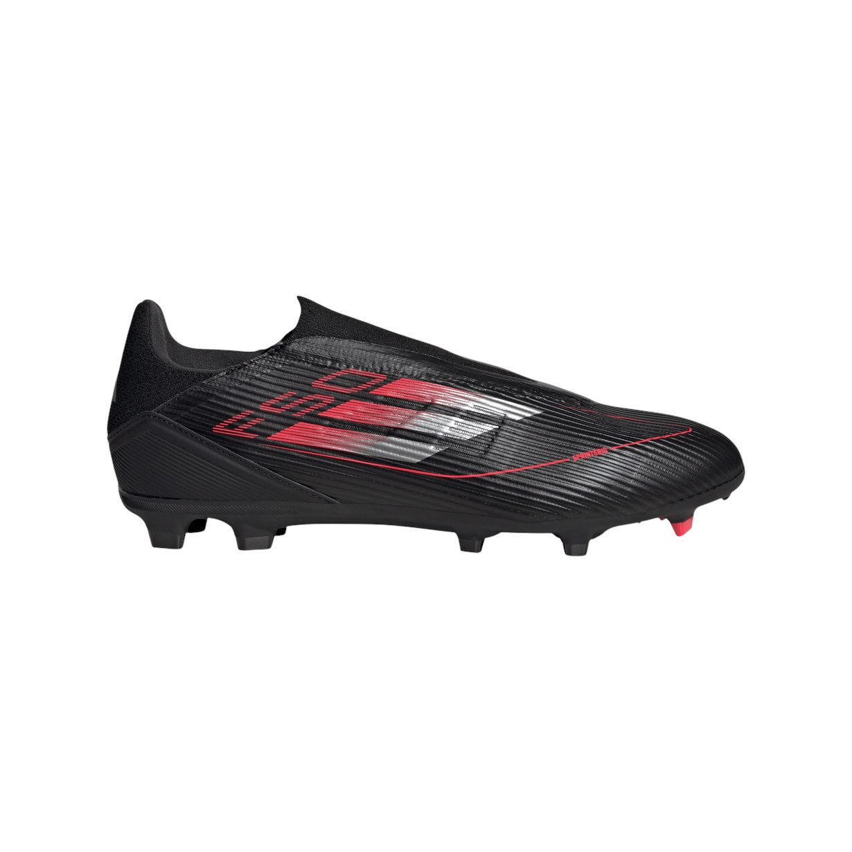 adidas Performance F50 League Laceless FG/MG (Kunstrasen, für feste Böden) schwarz/rot Fußballschuh