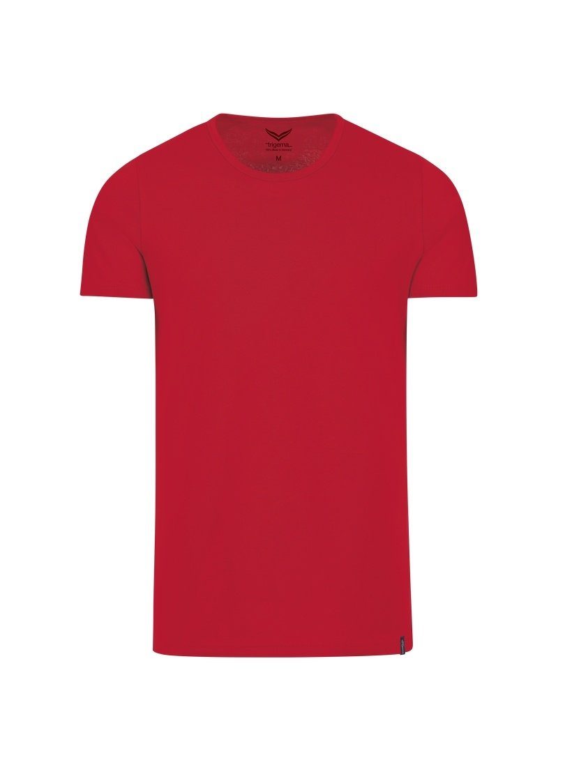 Trigema T-Shirt TRIGEMA aus kirsch Baumwolle/Elastan T-Shirt