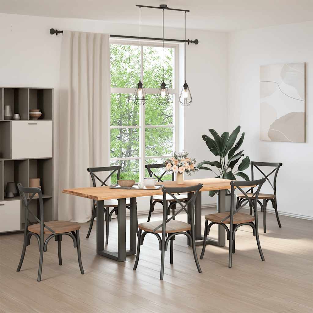 vidaXL Esstisch Esstisch mit Baumkanten 220x80x74 günstig online kaufen