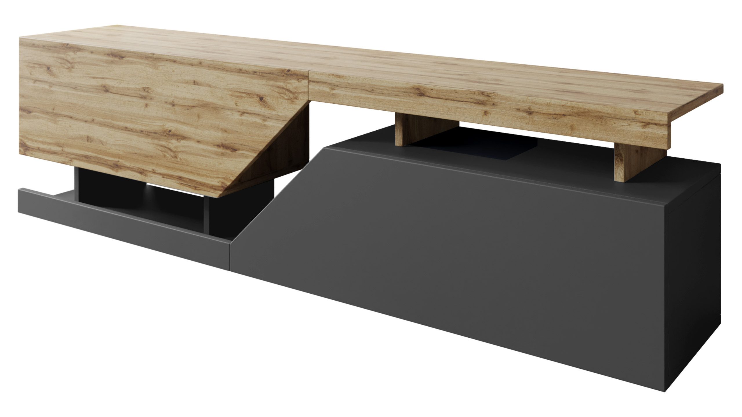 MIRJAN24 TV-Schrank Ceelias 160 (mit 2 Klappen/Türen) Grifflose Öffnen mit günstig online kaufen