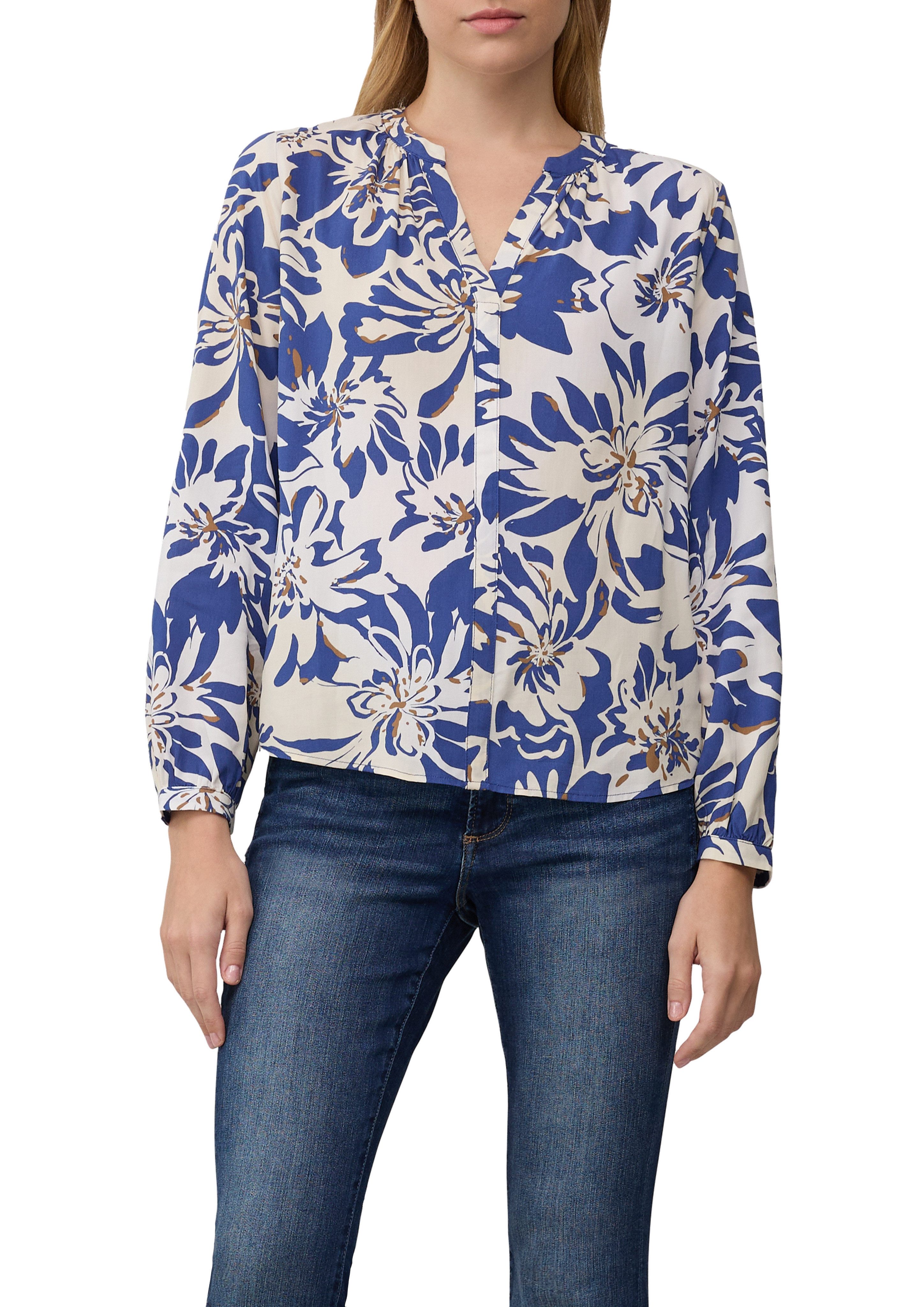 s.Oliver Klassische Bluse mit All-Over Print