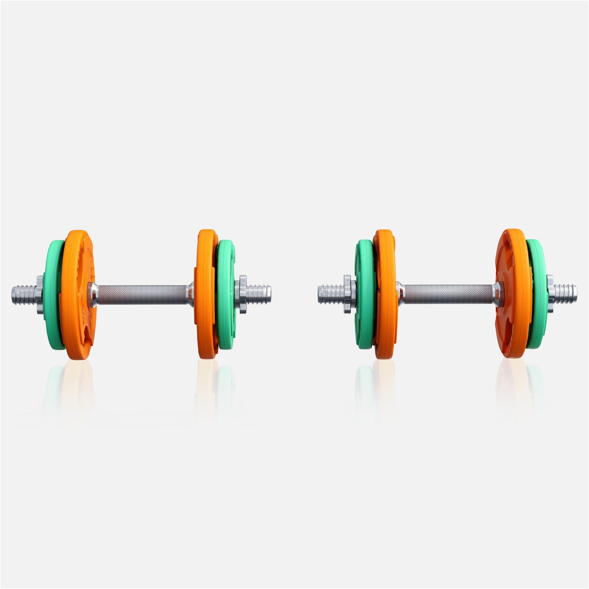 GORILLA SPORTS Kurzhantel Kurzhantelset Gummi Gripper 20 kg