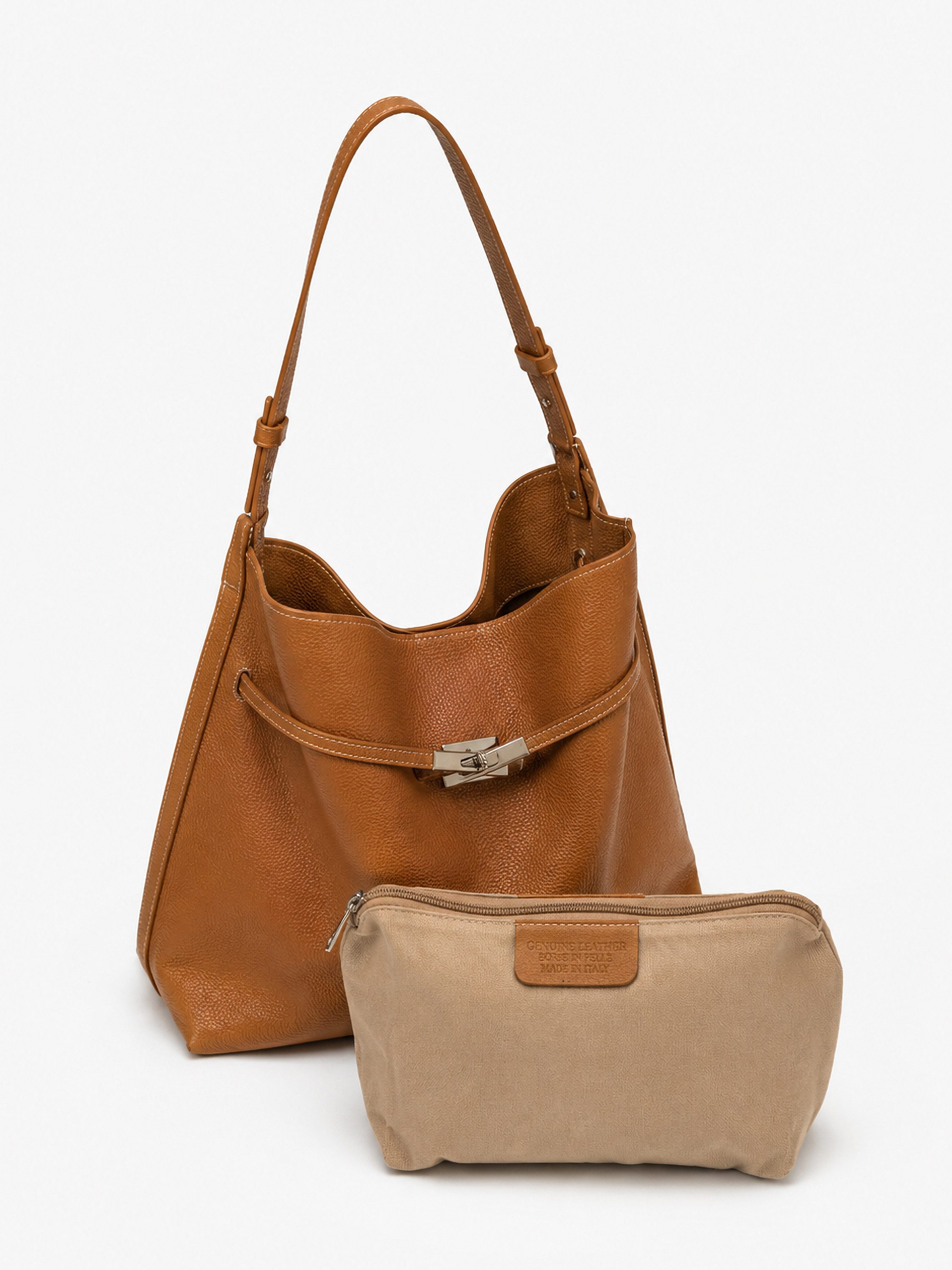 COLLEZIONE ALESSANDRO Schultertasche Milano, aus softem Leder, Made in Italy