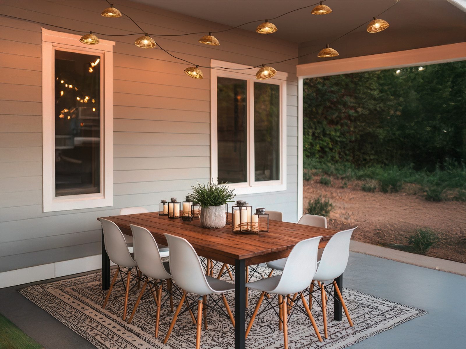 Reality Leuchten LED-Lichterkette, 10-flammig, Outdoor per Solar & USB aufladbar Außen Balkon & Terrasse, 5,7 Meter