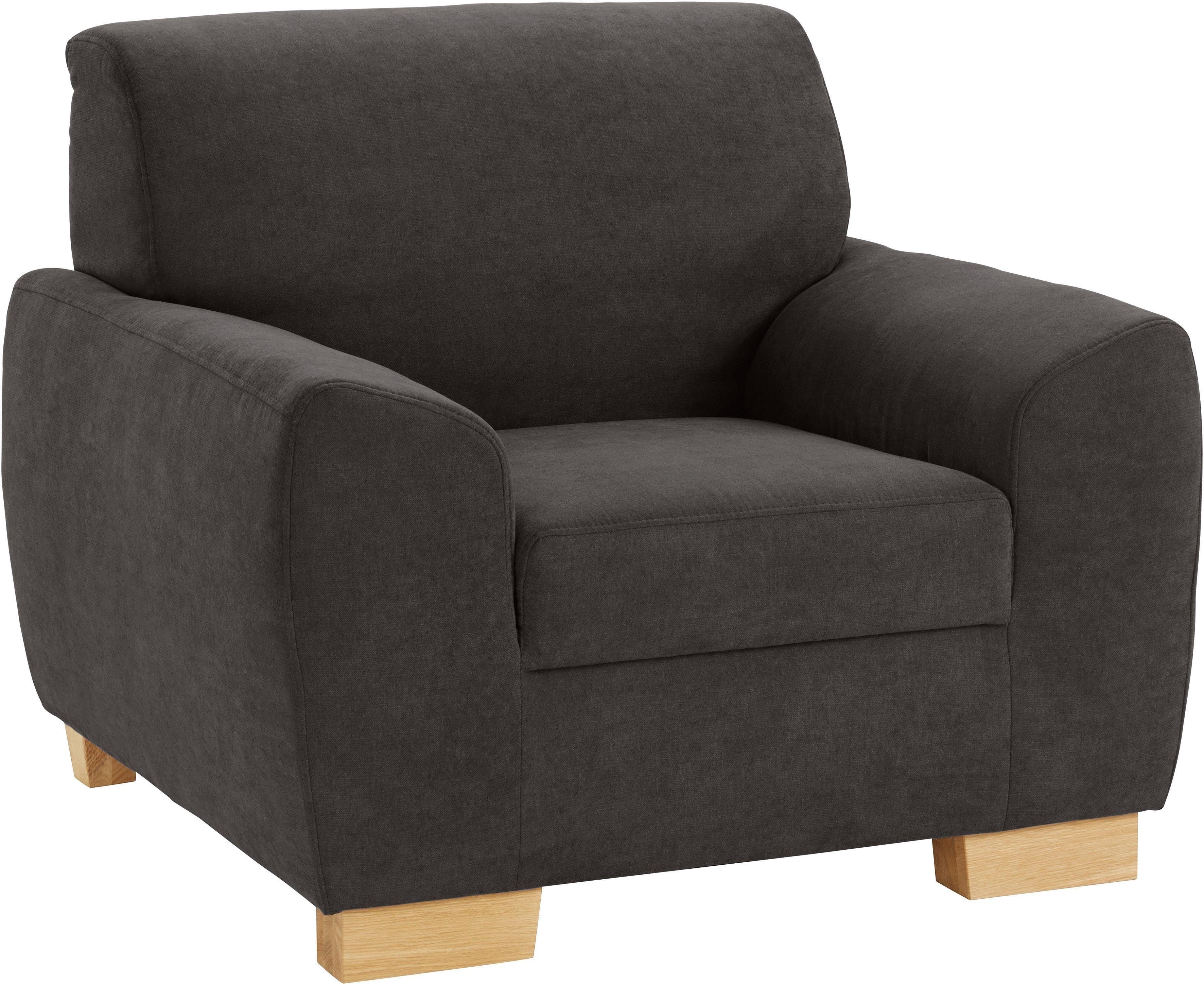 DOMO collection Sessel Incanto, kubische Formensprache, komfortabel, flache Armlehnen