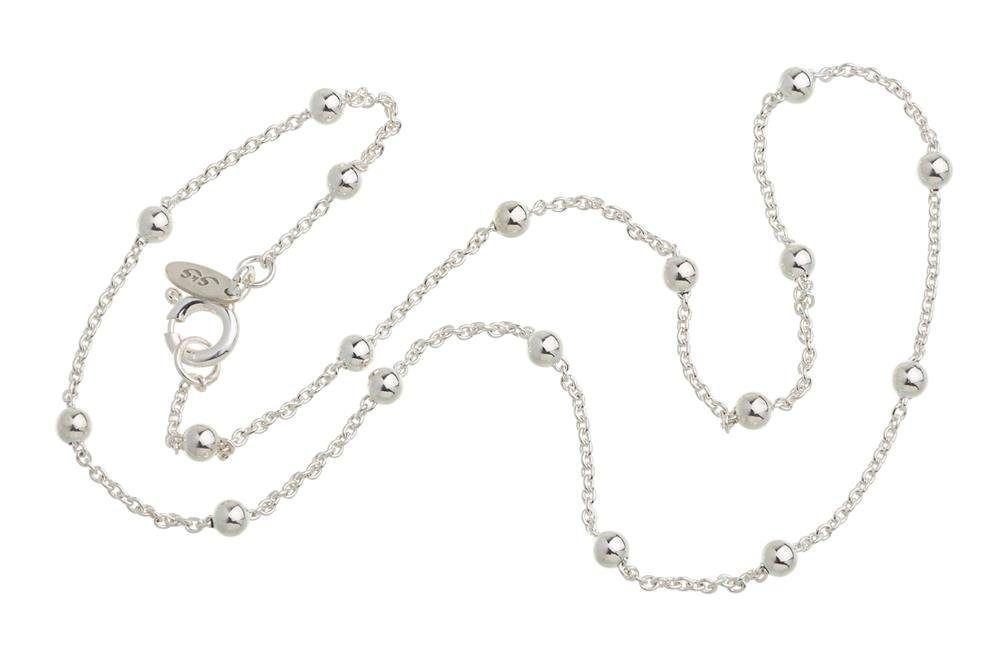 Silberkettenstore Silberkette Erbskette 1,3mm mit Kugeln günstig online kaufen