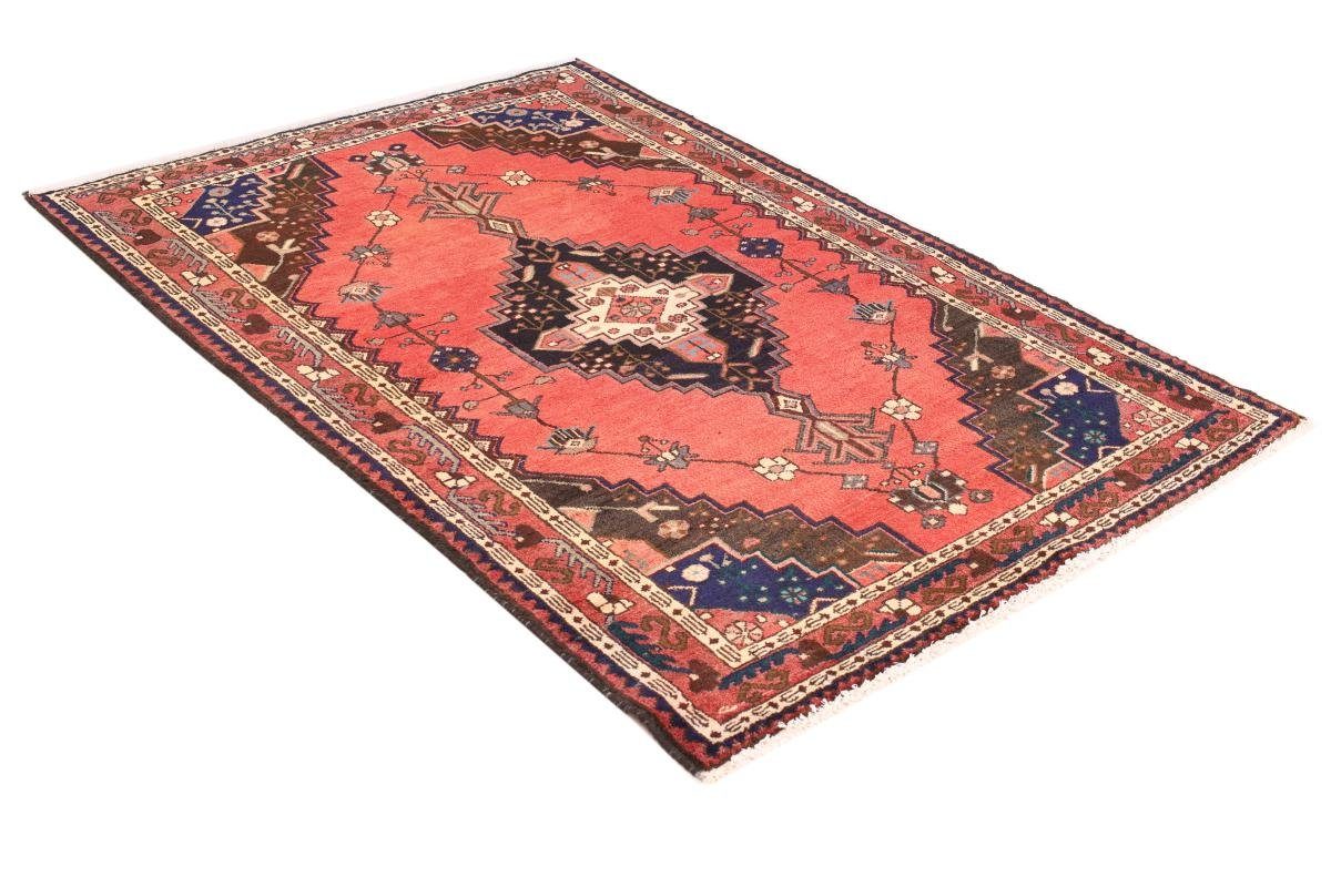 Orientteppich Hamadan 124x180 Handgeknüpfter Perserteppich, rechteckig, / Nain Orientteppich mm Trading, 8 Höhe