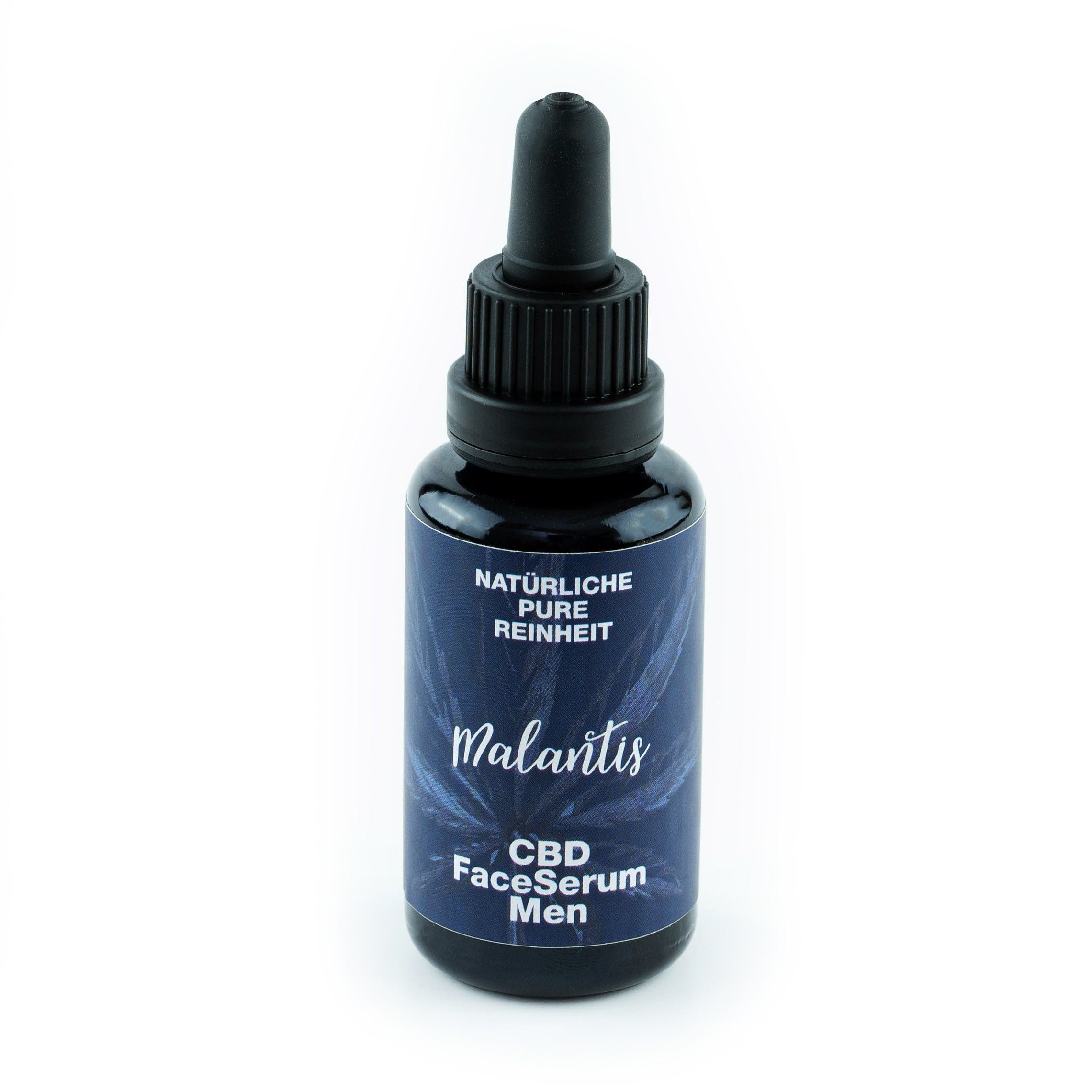 Malantis Gesichtsserum Malantis CBD FaceSerum Men – Gesichts- & Bartpflege mit Q10 & Hanföl Männerpflege mit Q10, Hanfsamen- & Arganöl, 100% Naturkosmetik, Handmade in Germany