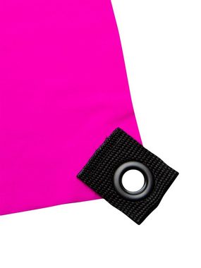 Wandteppich Schwarzlicht Segel Spandex "Space Flower" Pink, 3x3m, PSYWORK, UV-aktiv, leuchtet unter Schwarzlicht