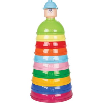 Pilsan Stapelspielzeug Stapelturm 03264, 10-teilig, (10-tlg), bunte Becher, Figur, Höhe 30 cm