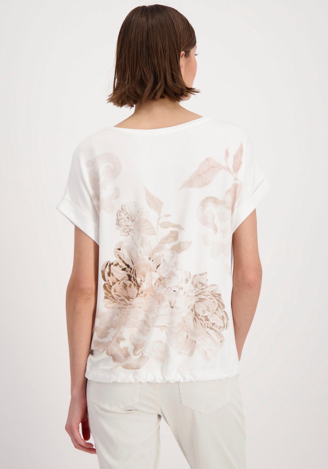 Monari mit Rundhalsshirt Alloverprint